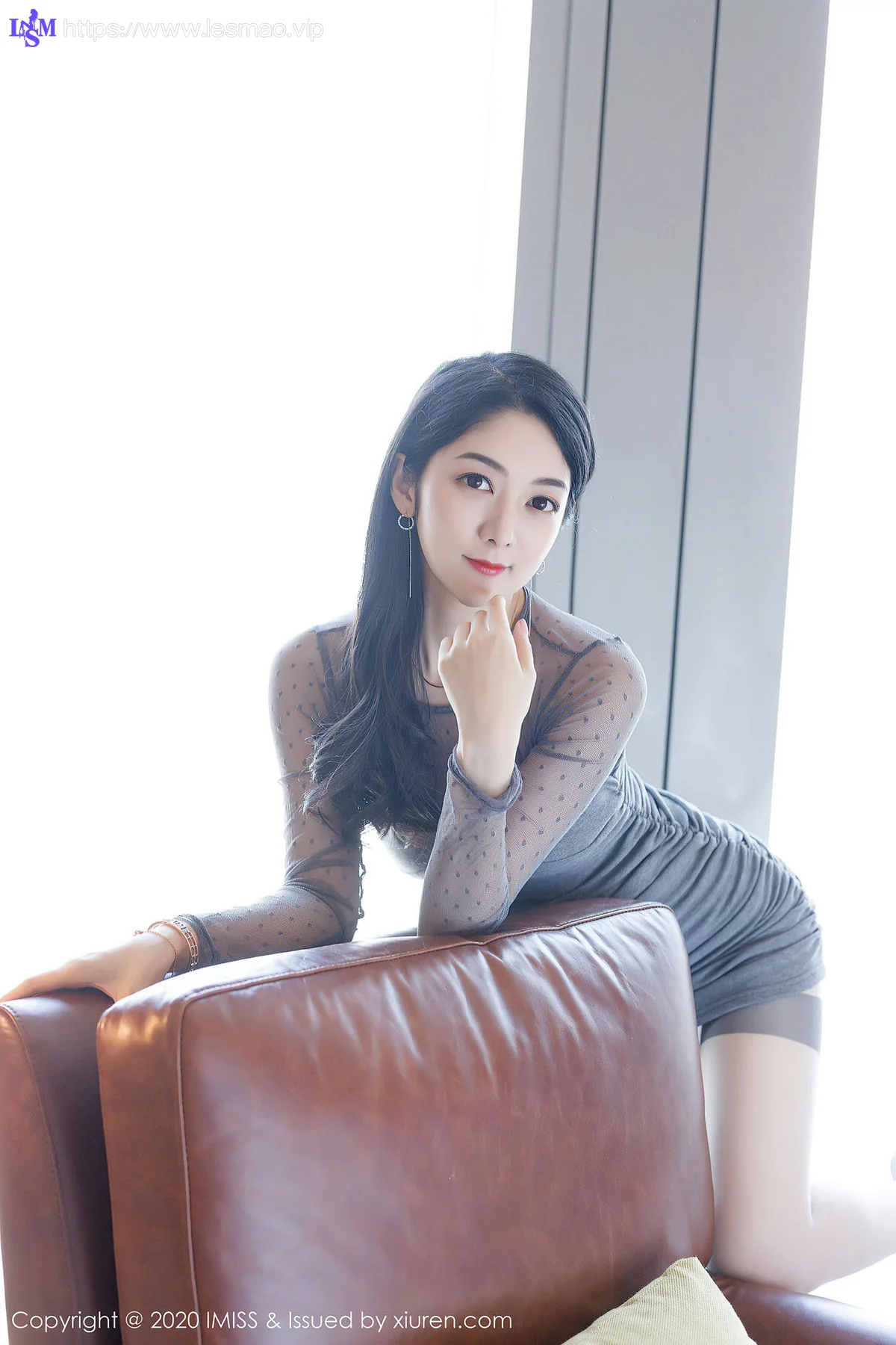 IMiss 爱蜜社 Vol.479 小热巴 灰丝美腿 - 5