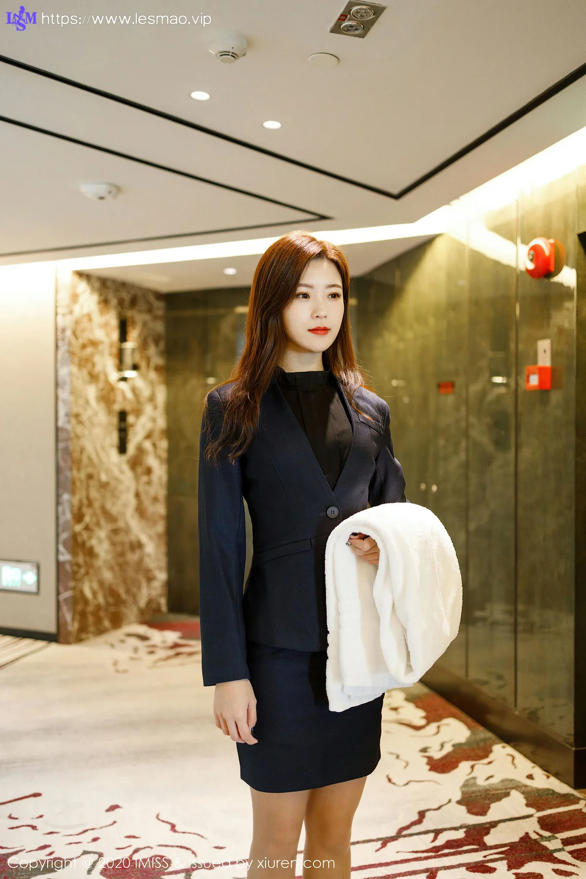 IMiss 爱蜜社 Vol.491 杨紫嫣cynthia 酒店管家制服嫩模 - 2