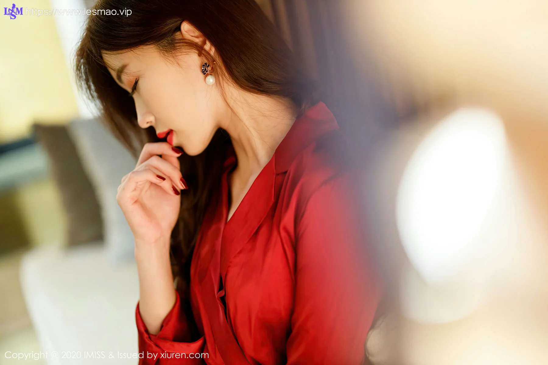 IMiss 爱蜜社 Vol.502 杨紫嫣cynthia 典雅礼裙魅惑丝袜 - 6