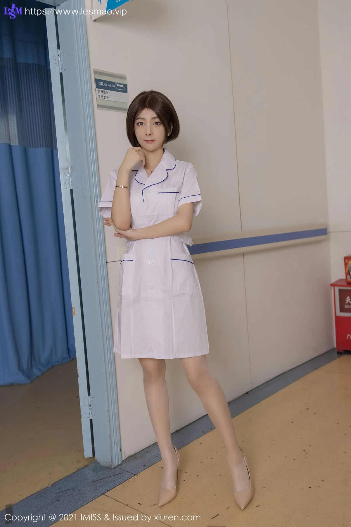 IMiss 爱蜜社 Vol.580 护士制服 Angela00 性感写真 - 1