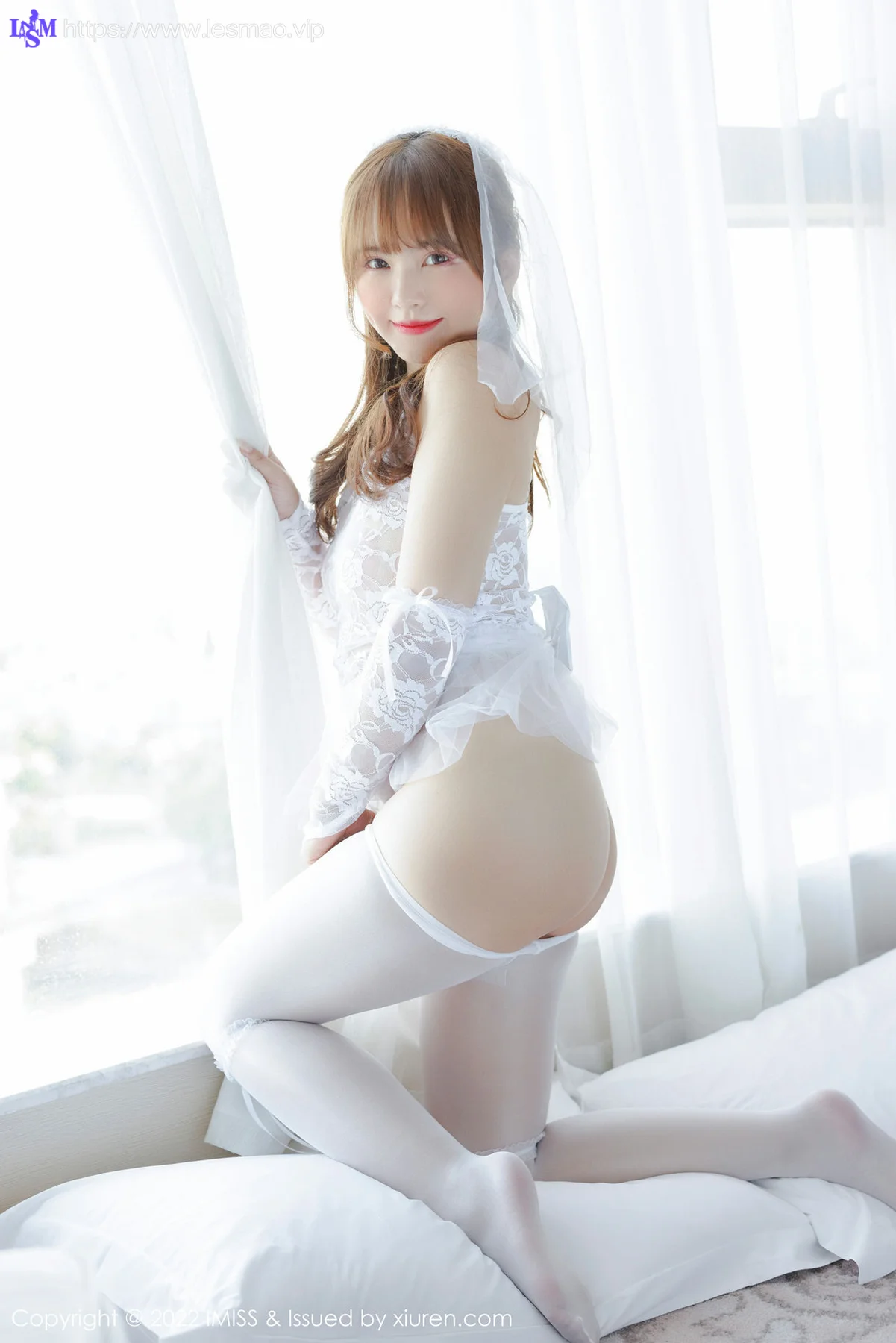 IMiss 爱蜜社 Vol.674 蕾丝婚纱 张思允Nice 性感写真333 - 2
