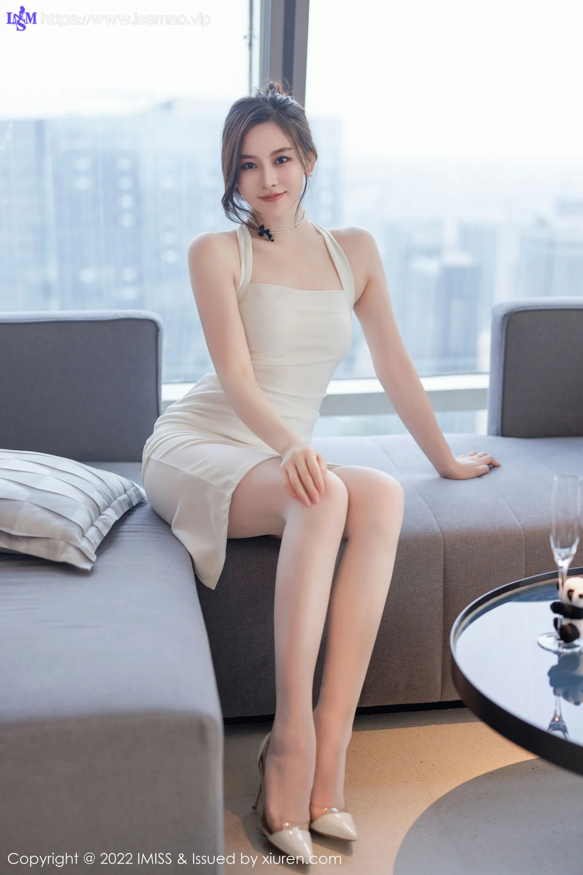 IMiss 爱蜜社 Vol.705 Vanessa 湿身白色内衣 - 9