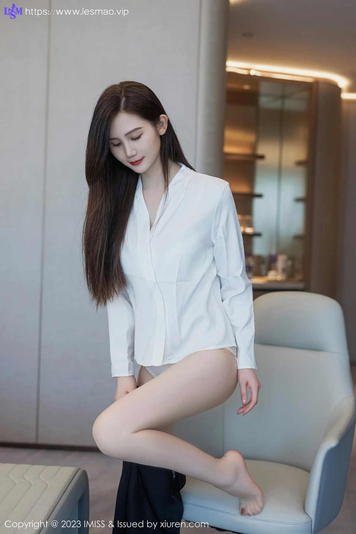 IMiss 爱蜜社 Vol.739 SISY思 黑色Ol性感写真 - 8