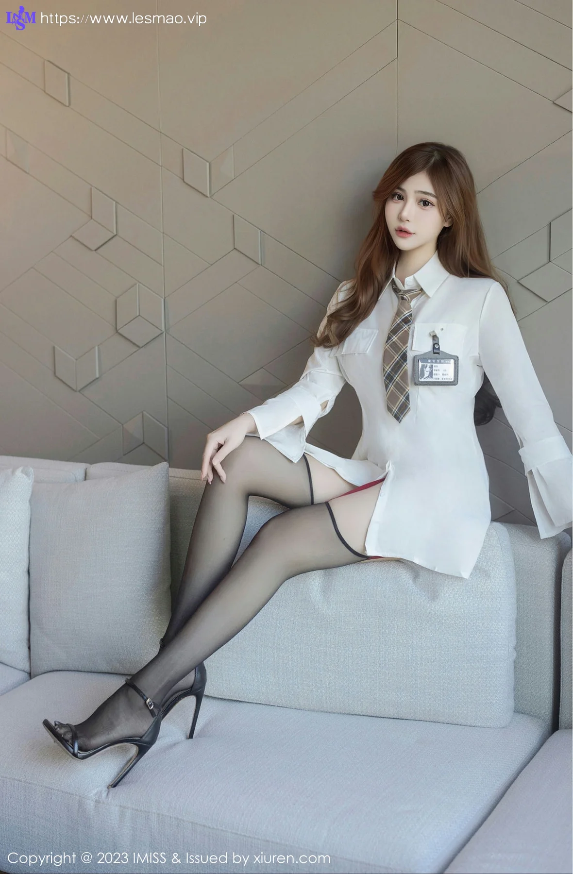 IMiss 爱蜜社 Vol.741 Lavinia肉肉 魅惑黑丝性感写真33 - 6