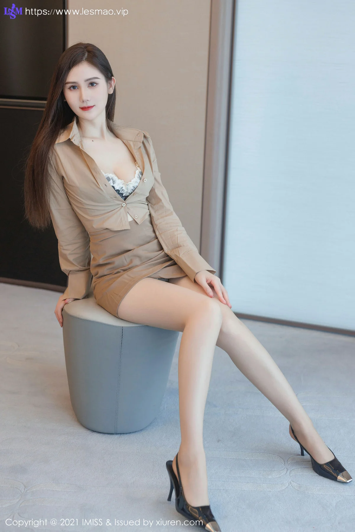 IMiss 爱蜜社 Vol.754 SISY思 黑色内衣性感写真 - 9