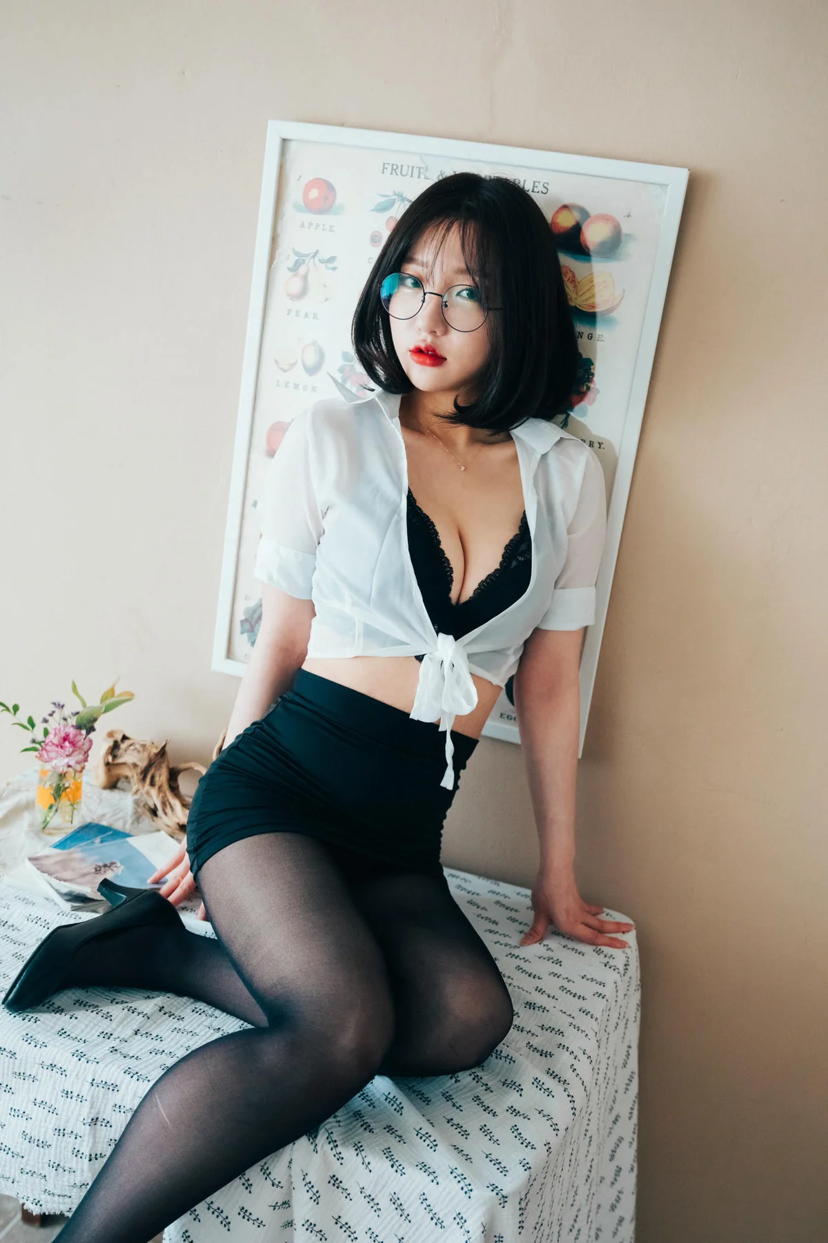 Loozy No.009 Ye-Eun黑丝ol短裙 - 3
