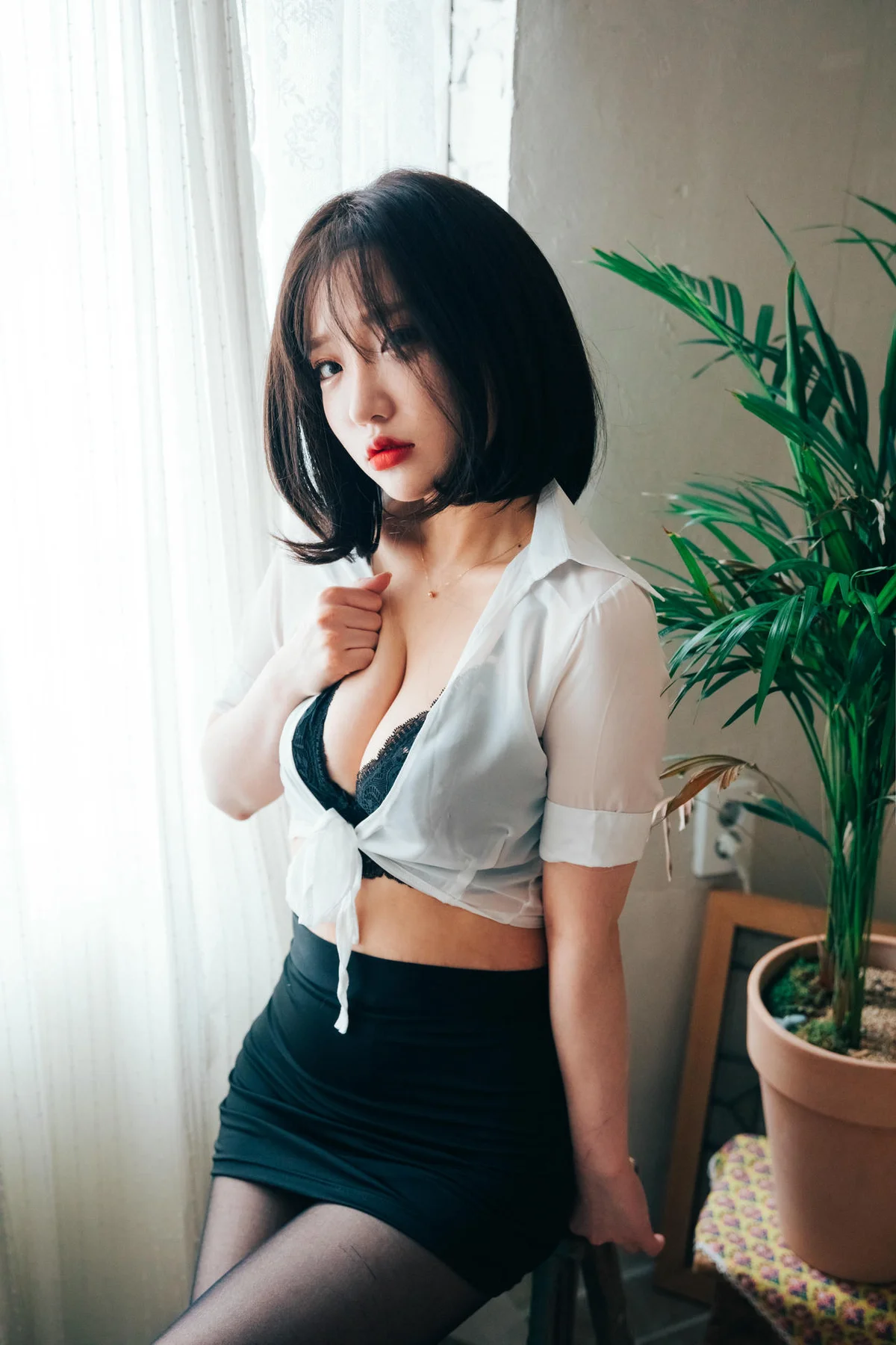 Loozy No.009 Ye-Eun黑丝ol短裙 - 7