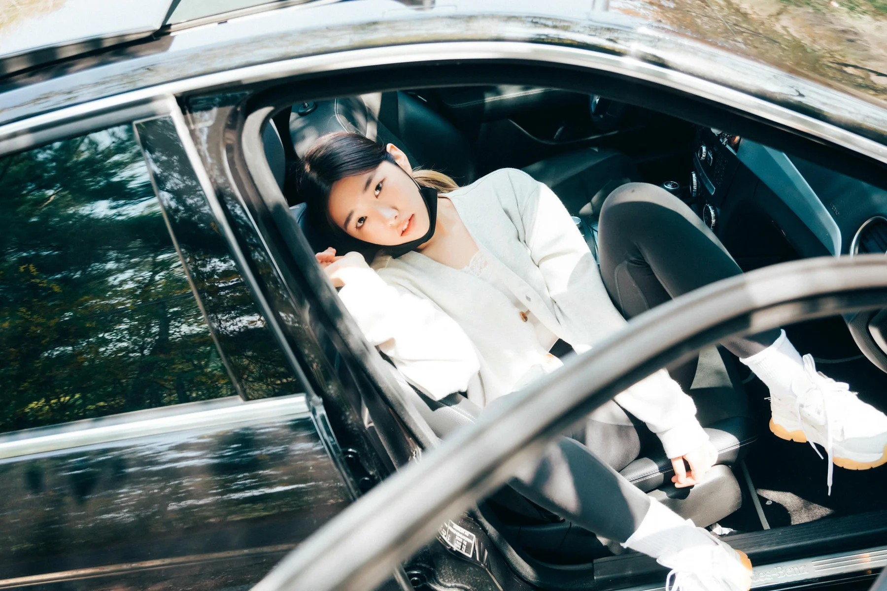Loozy No.025 Sonson车内写真美女 - 9
