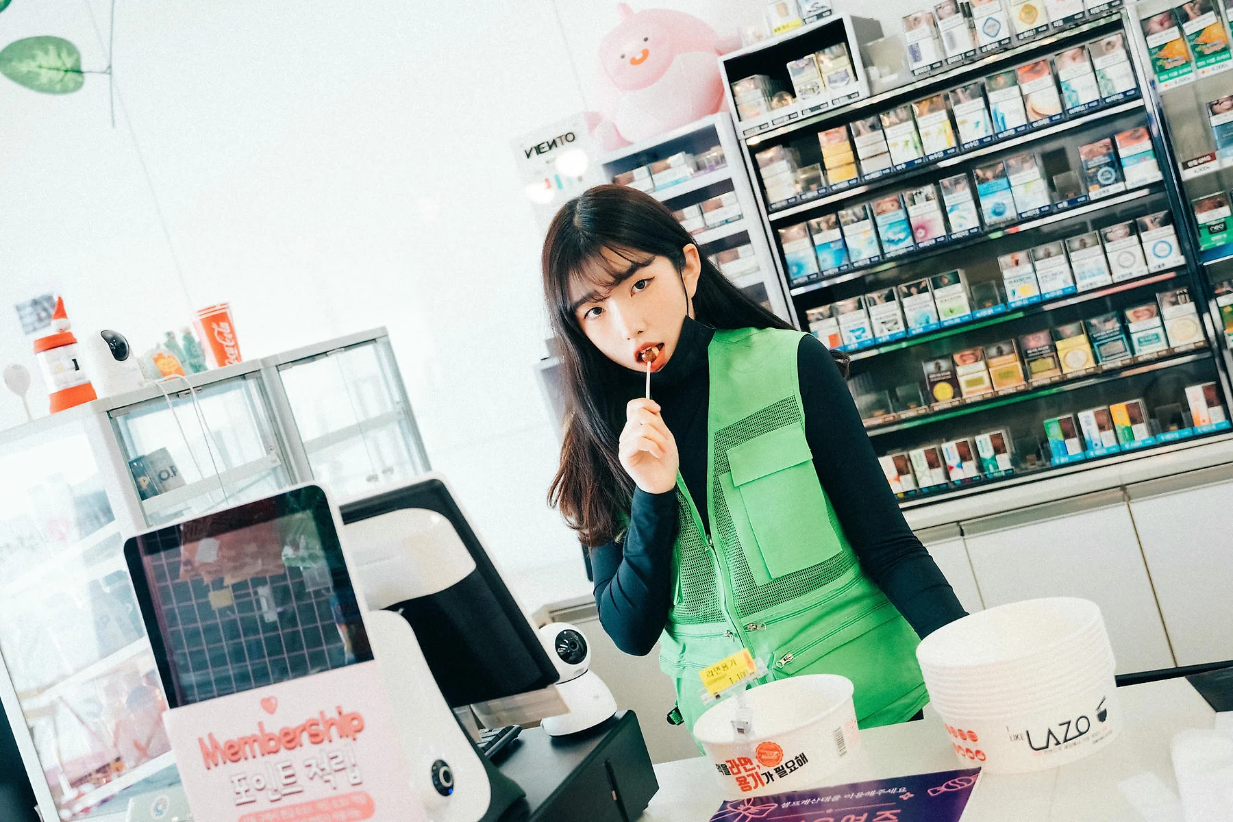Loozy No.052 Sonson超市收银黑丝写真 - 1