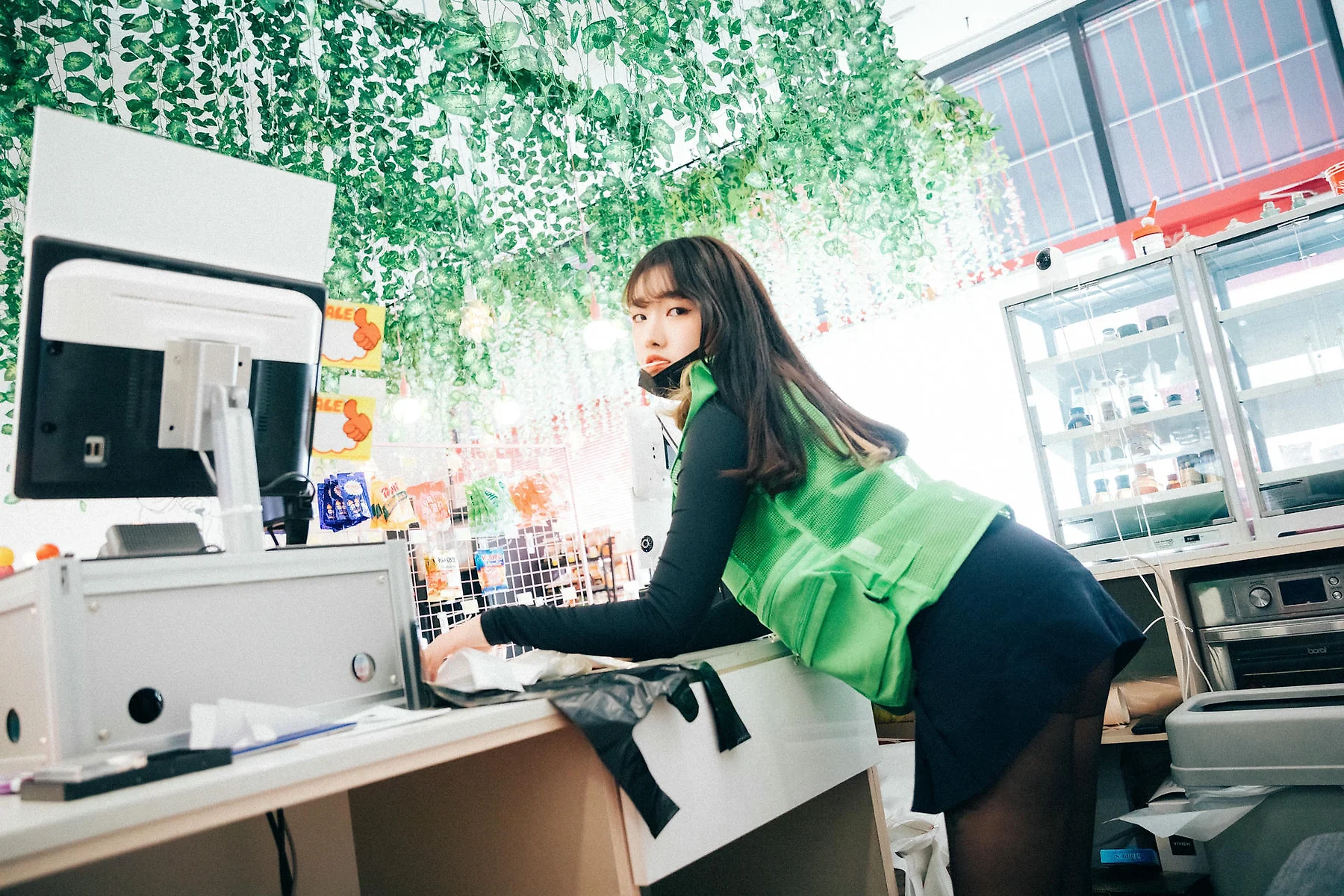 Loozy No.052 Sonson超市收银黑丝写真 - 2