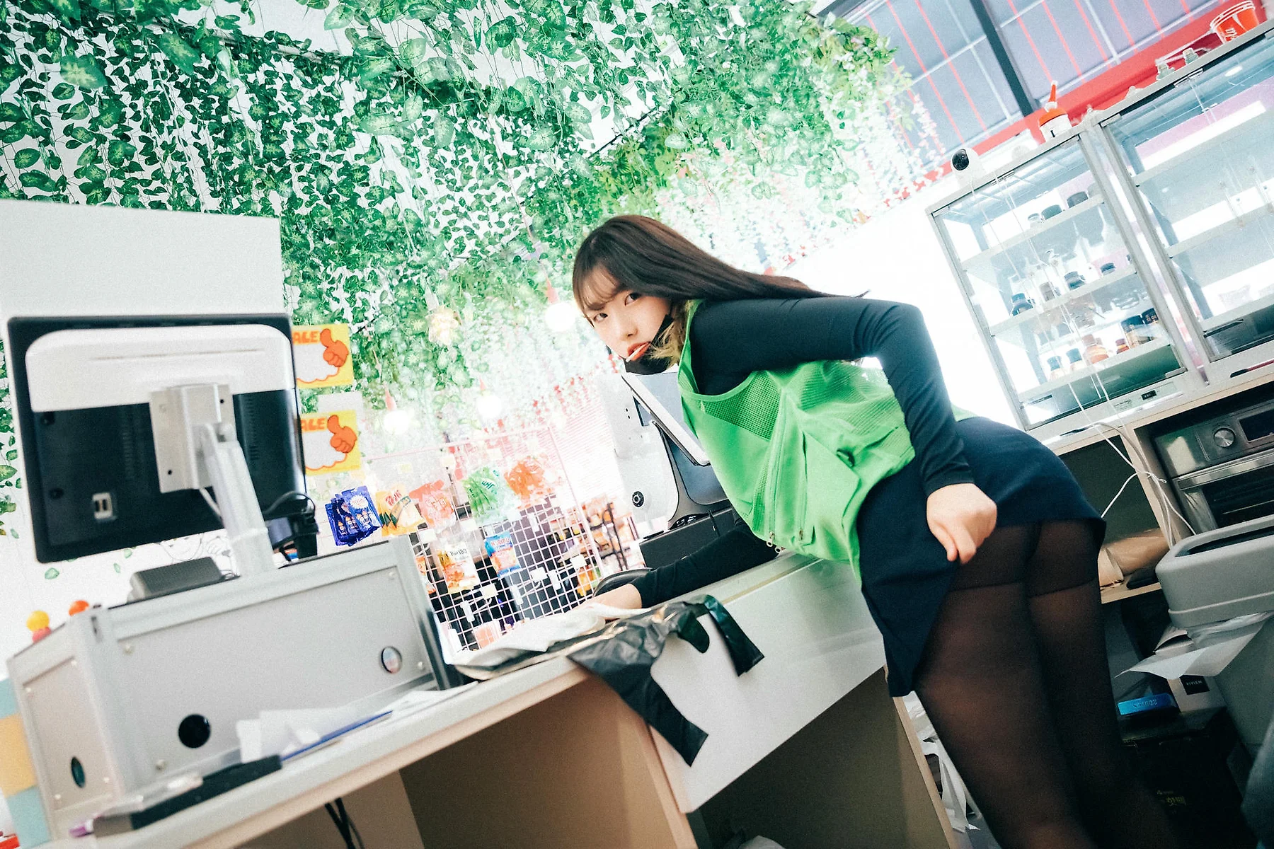 Loozy No.052 Sonson超市收银黑丝写真 - 3
