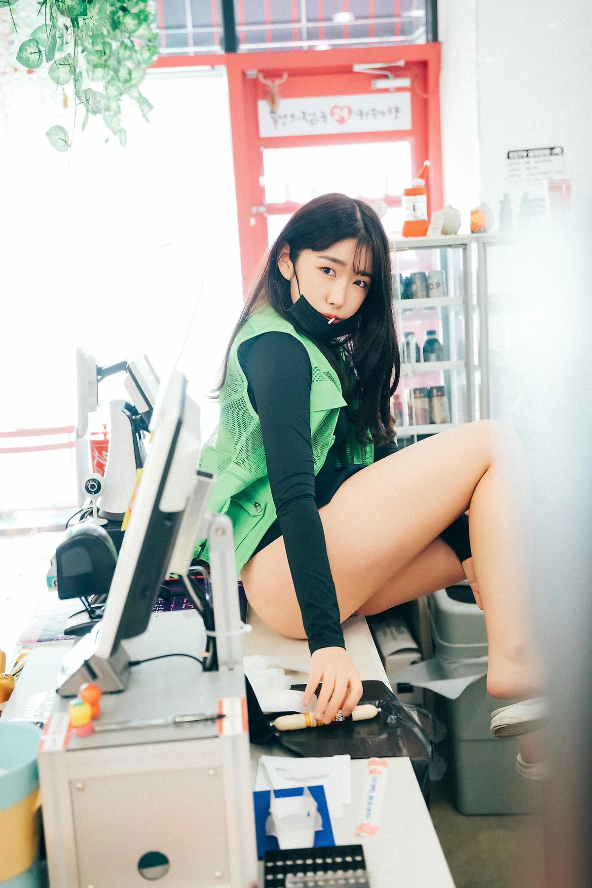 Loozy No.052 Sonson超市收银黑丝写真 - 3