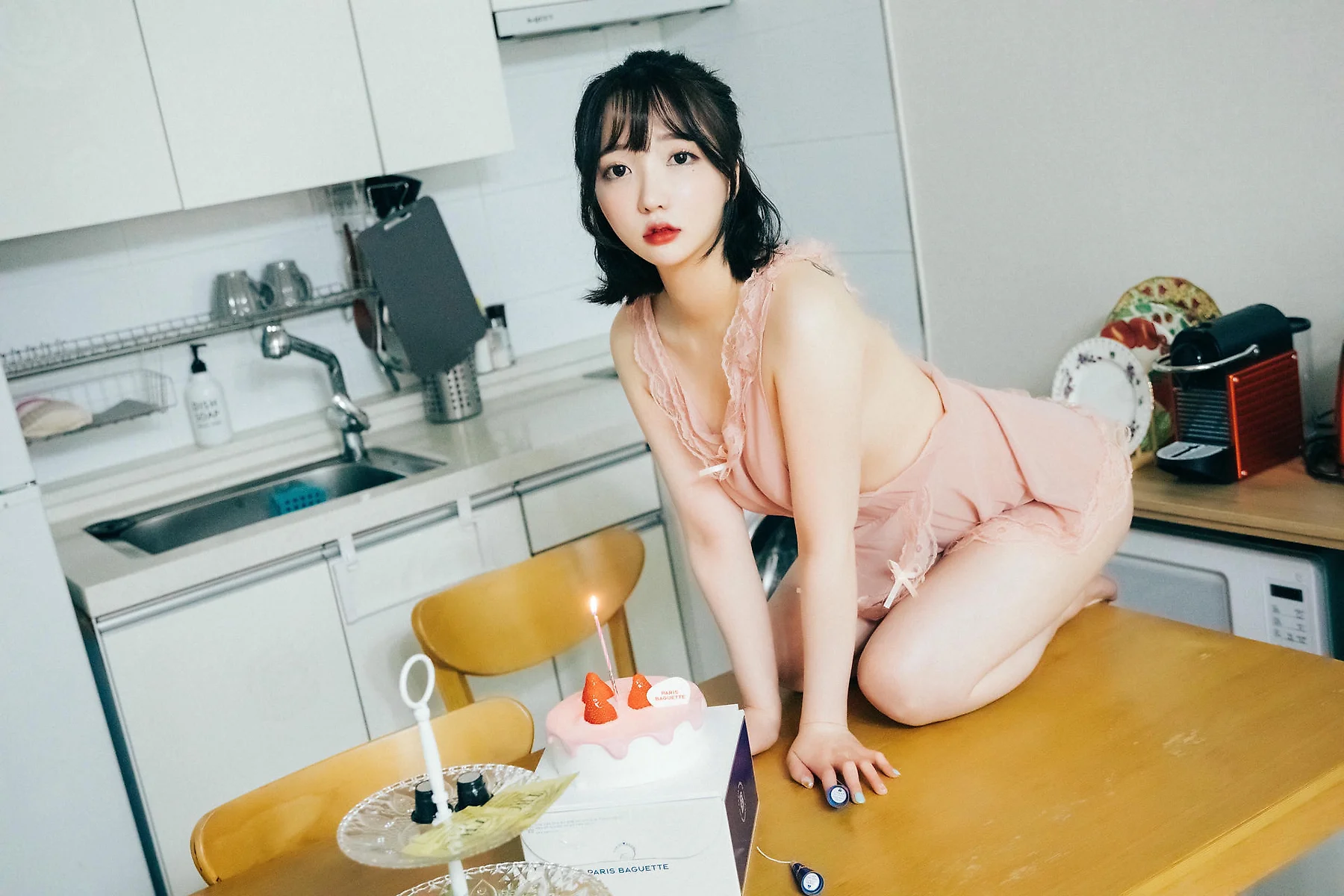 Loozy No.056 Ye Eun 网袜女仆制服 - 4