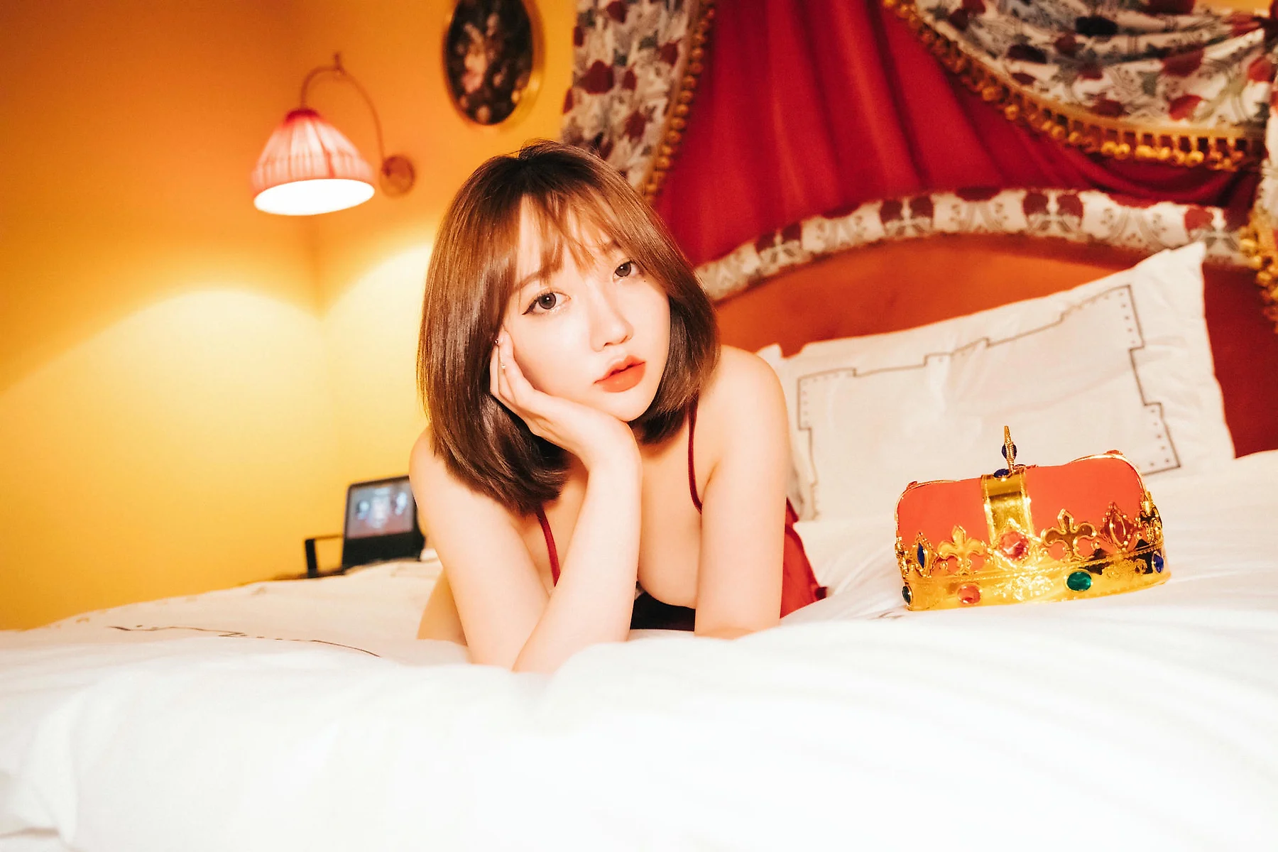 Loozy No.064 Ye Eun红色丝绸睡衣 - 9