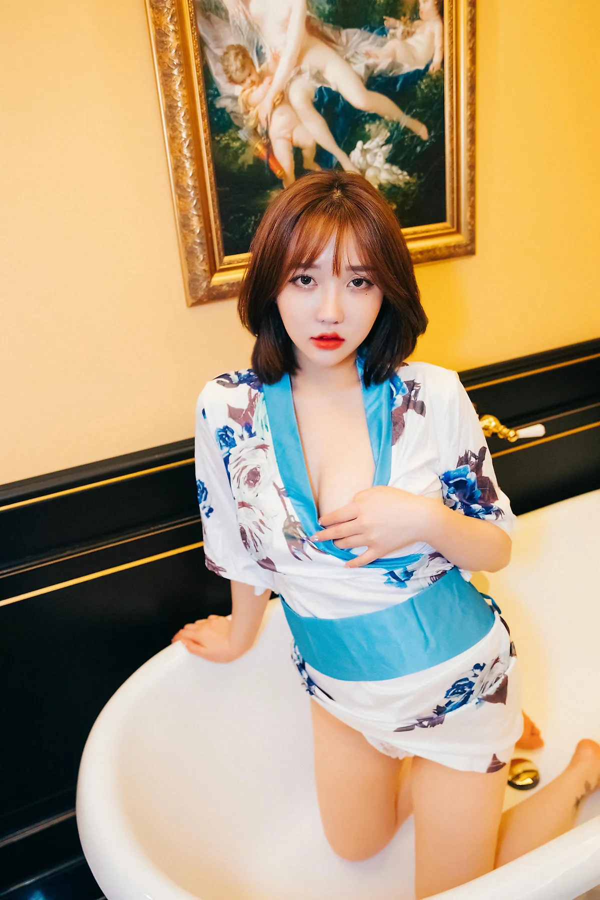 Loozy No.064 Ye Eun红色丝绸睡衣 - 7