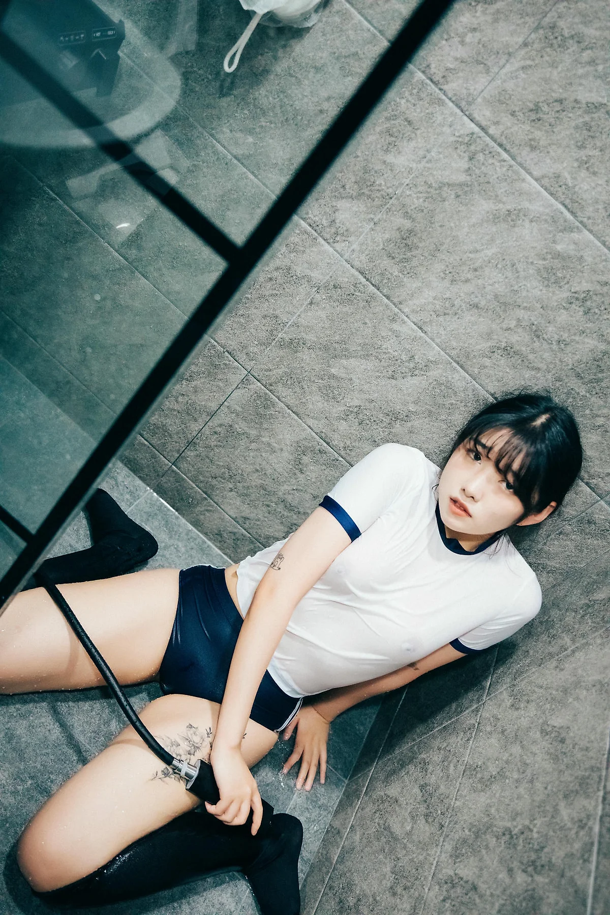 Loozy No.066 SonSon少女湿身白丝 - 3