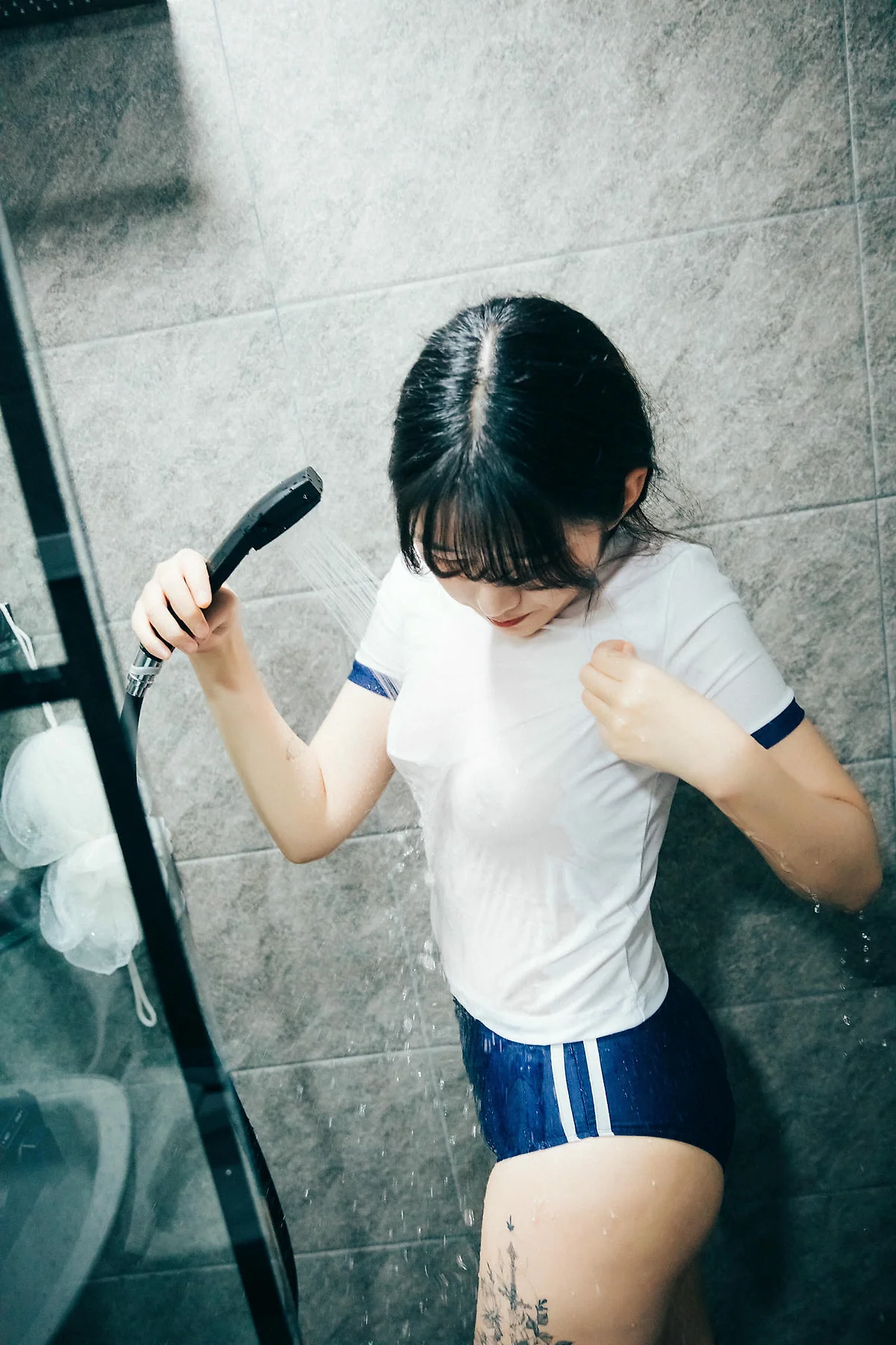 Loozy No.066 SonSon少女湿身白丝 - 10