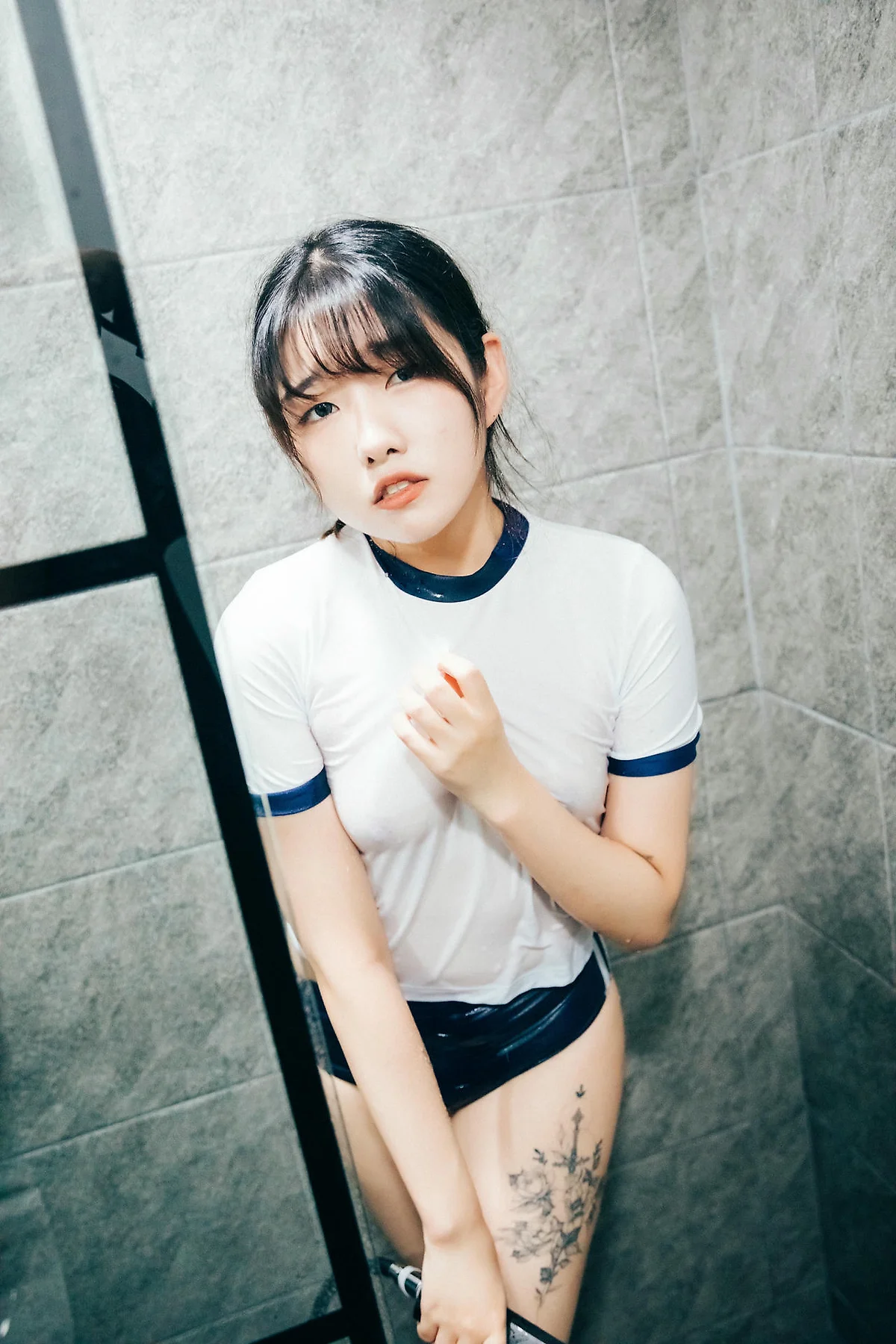 Loozy No.066 SonSon少女湿身白丝 - 4