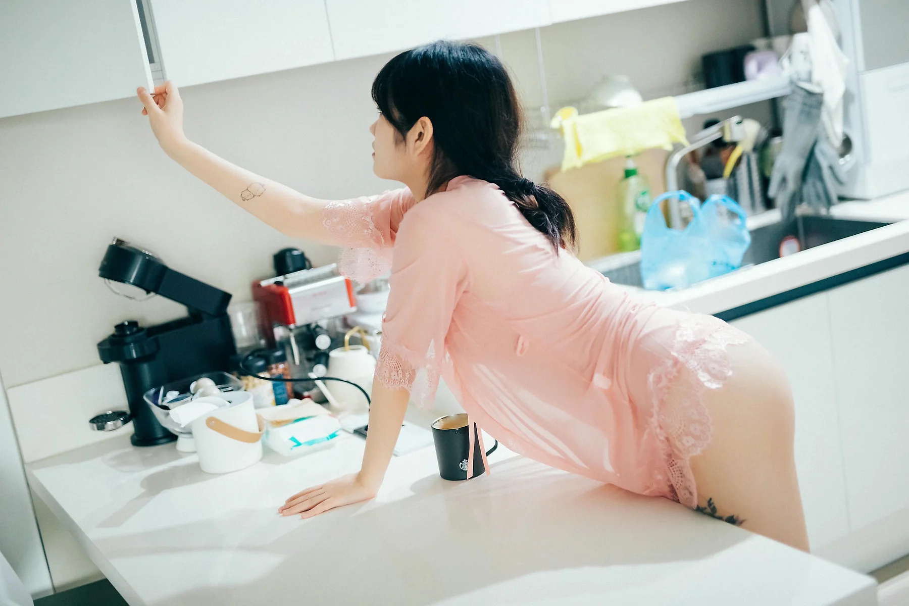 Loozy No.066 SonSon少女湿身白丝 - 5