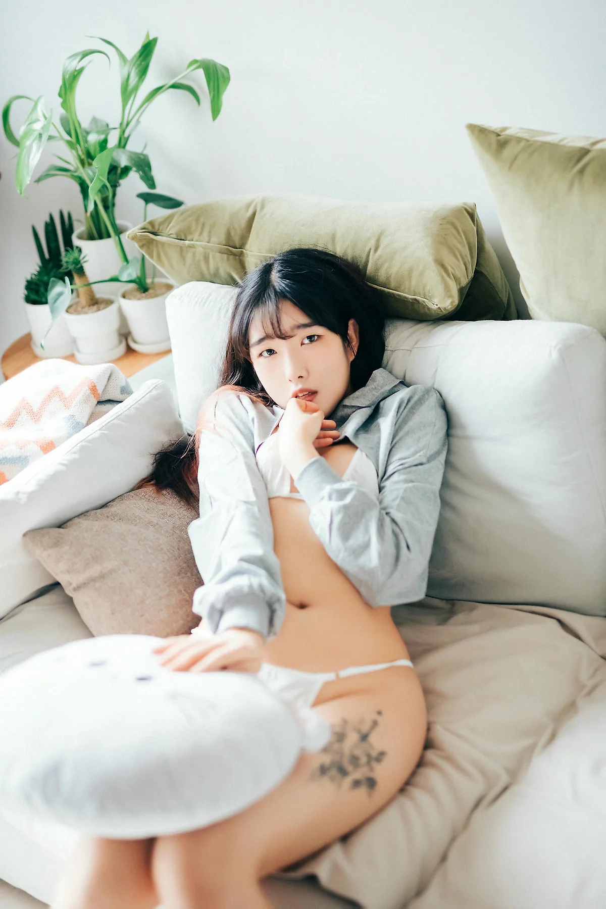 Loozy No.066 SonSon少女湿身白丝 - 9
