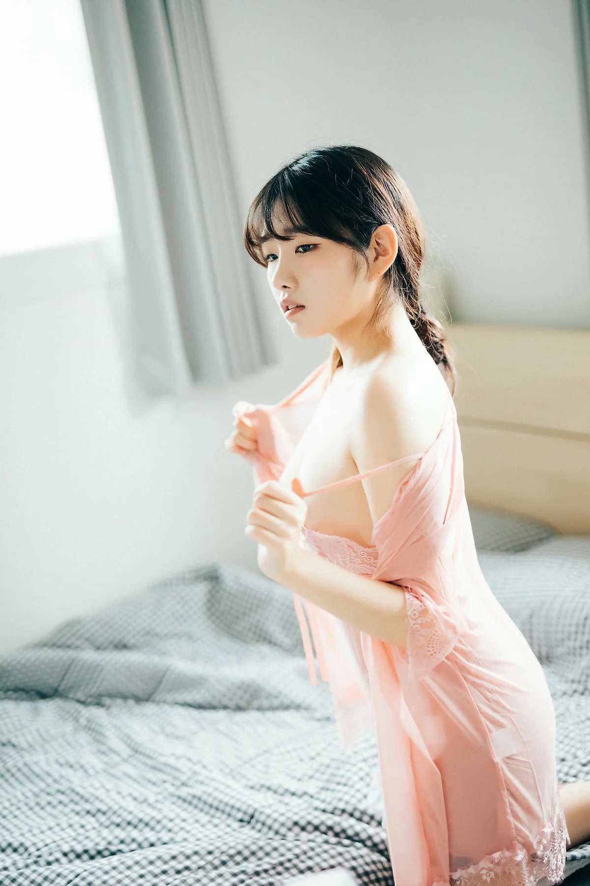 Loozy No.066 SonSon少女湿身白丝 - 1