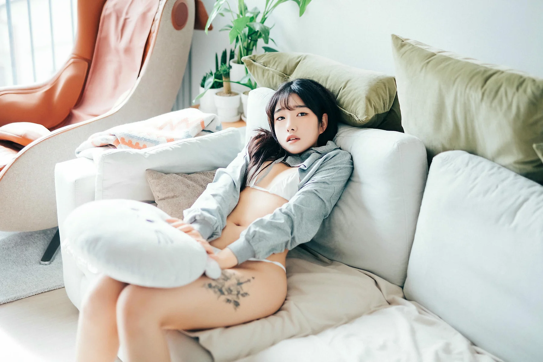 Loozy No.066 SonSon少女湿身白丝 - 5