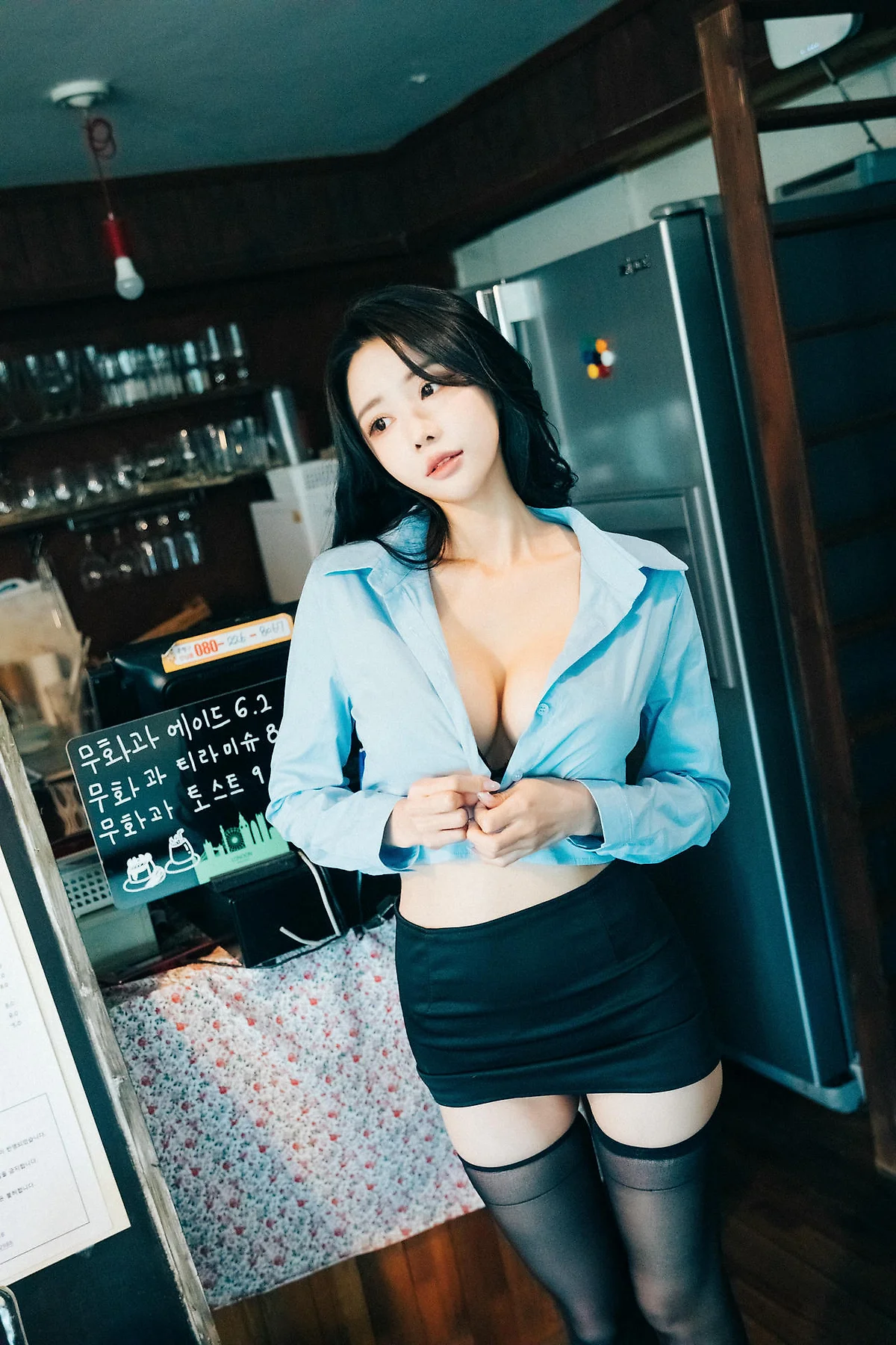 Loozy No.069 Yeonyu美臀黑丝短裙 - 10