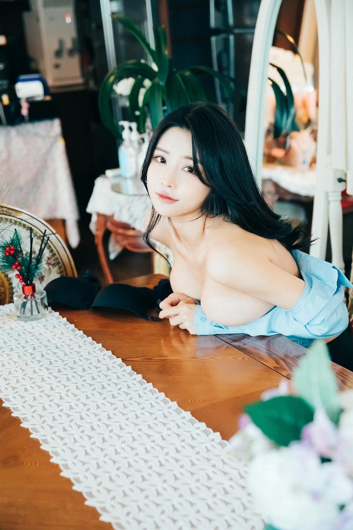 Loozy No.069 Yeonyu美臀黑丝短裙 - 3