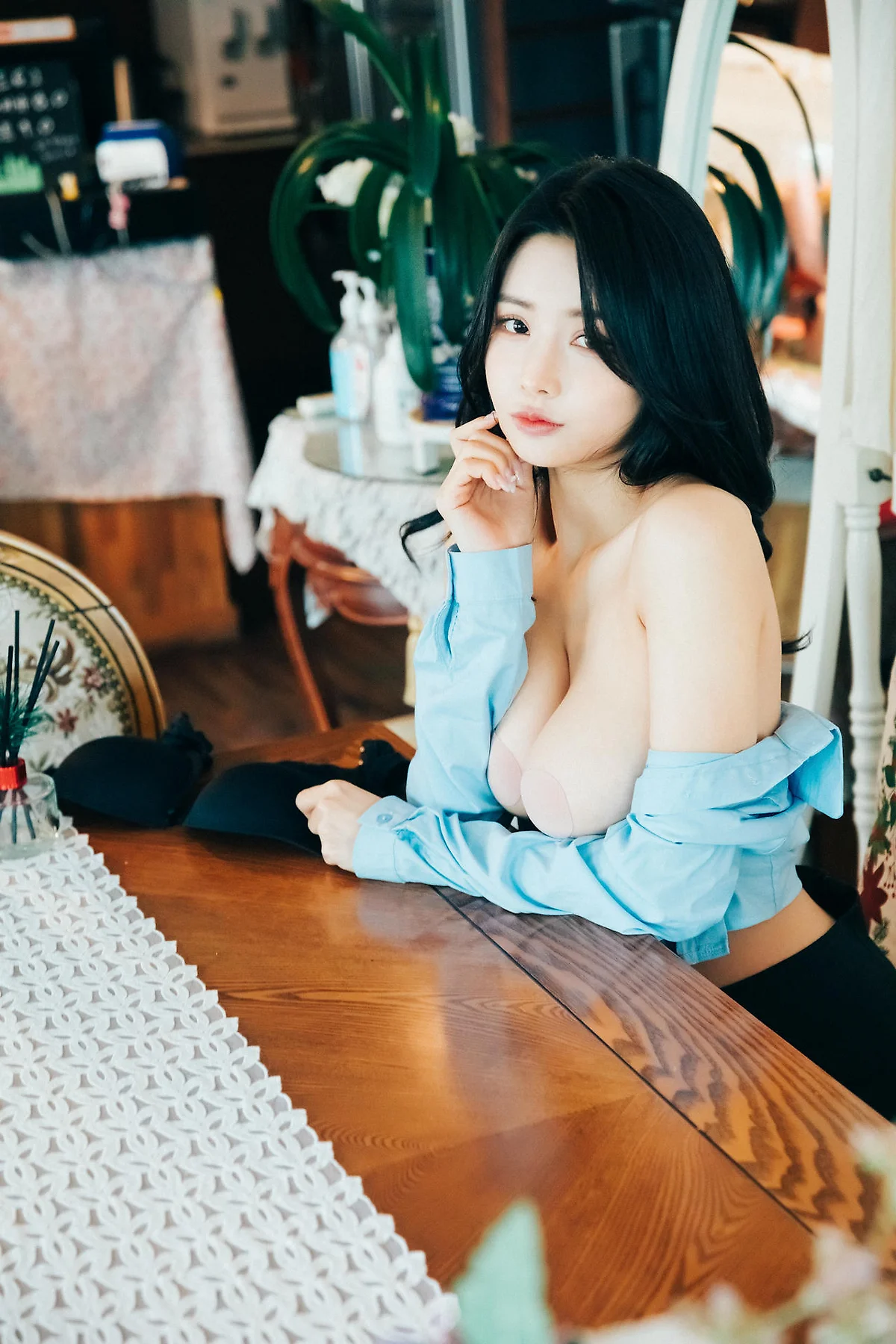Loozy No.069 Yeonyu美臀黑丝短裙 - 6