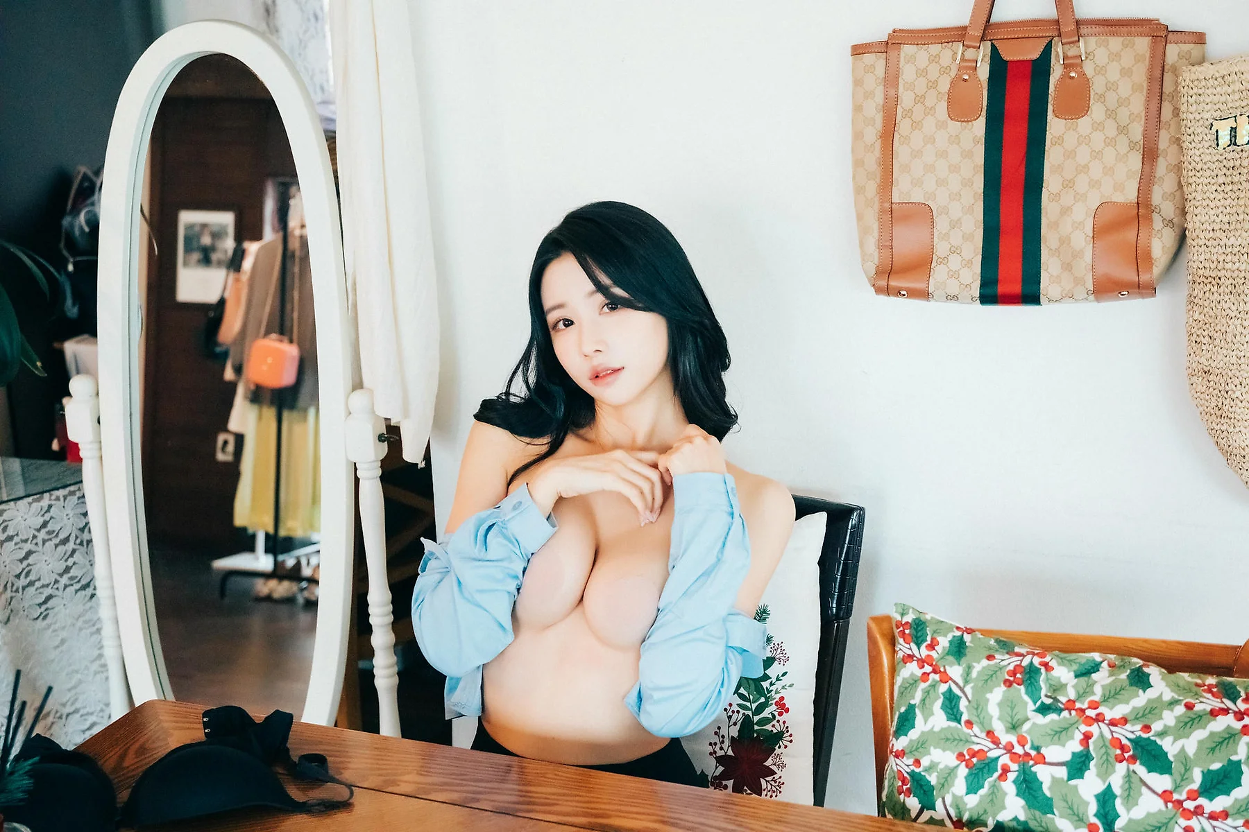Loozy No.069 Yeonyu美臀黑丝短裙 - 2