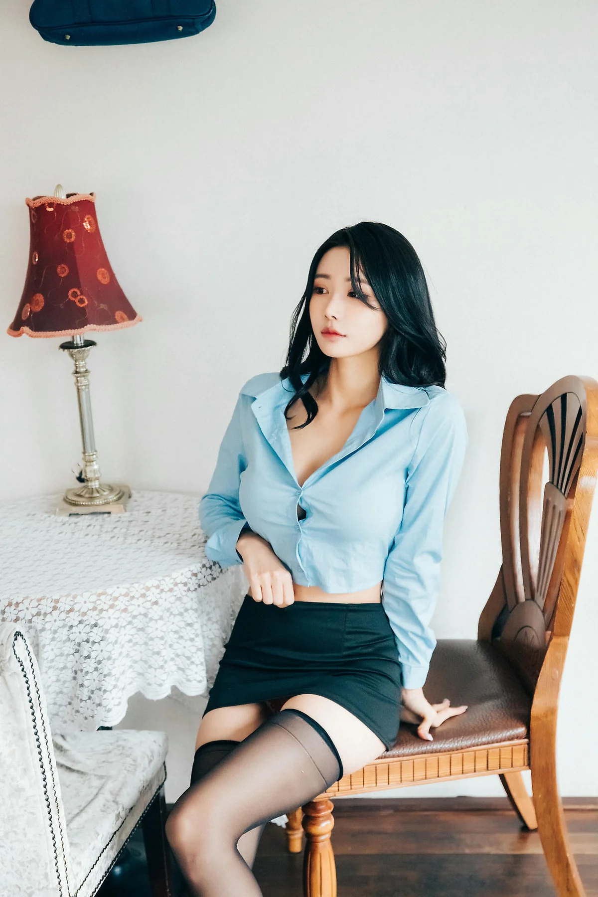 Loozy No.069 Yeonyu美臀黑丝短裙 - 2