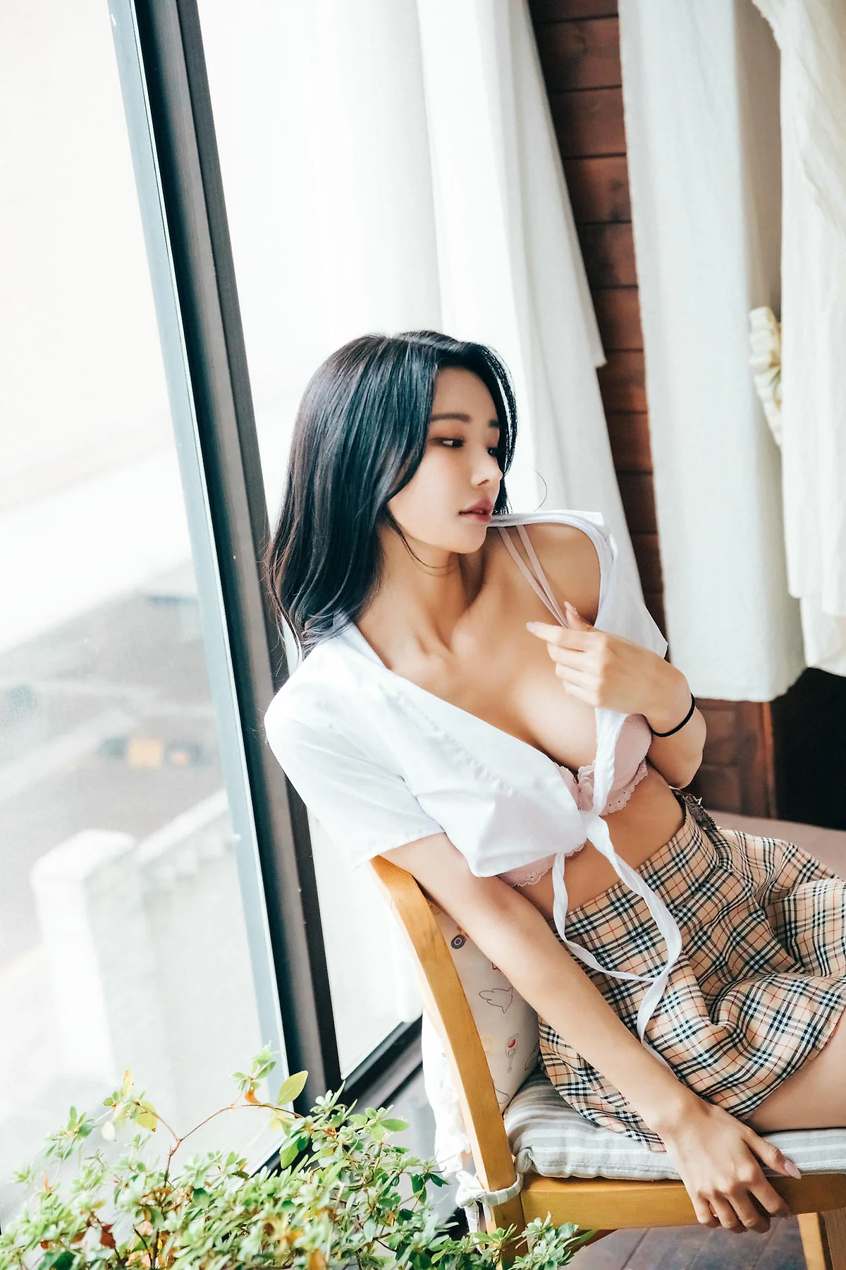 Loozy No.069 Yeonyu美臀黑丝短裙 - 10