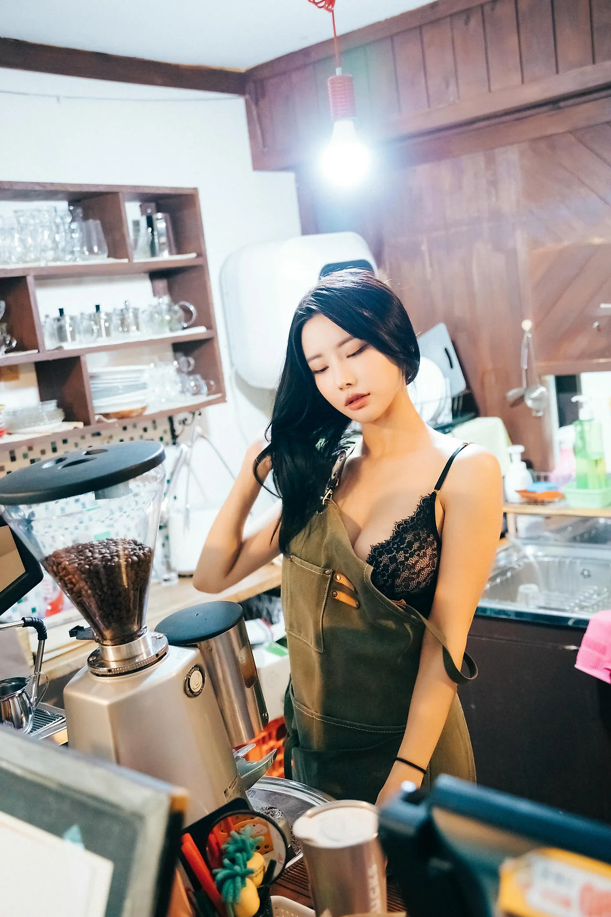 Loozy No.069 Yeonyu美臀黑丝短裙 - 7