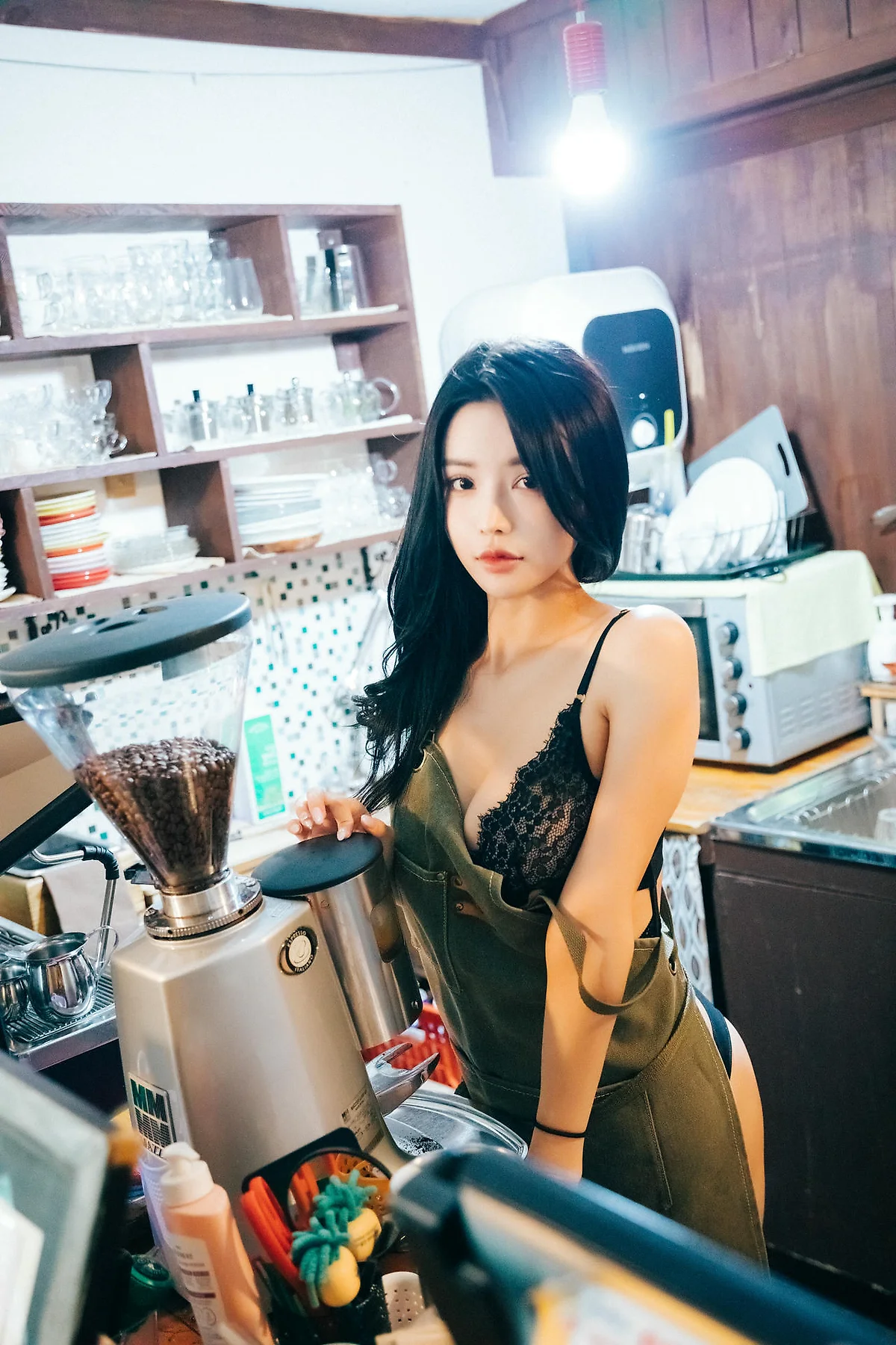 Loozy No.069 Yeonyu美臀黑丝短裙 - 8