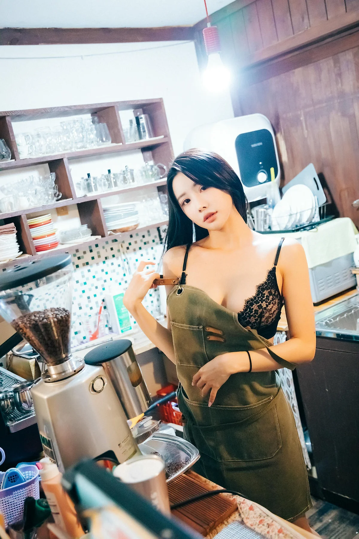 Loozy No.069 Yeonyu美臀黑丝短裙 - 9