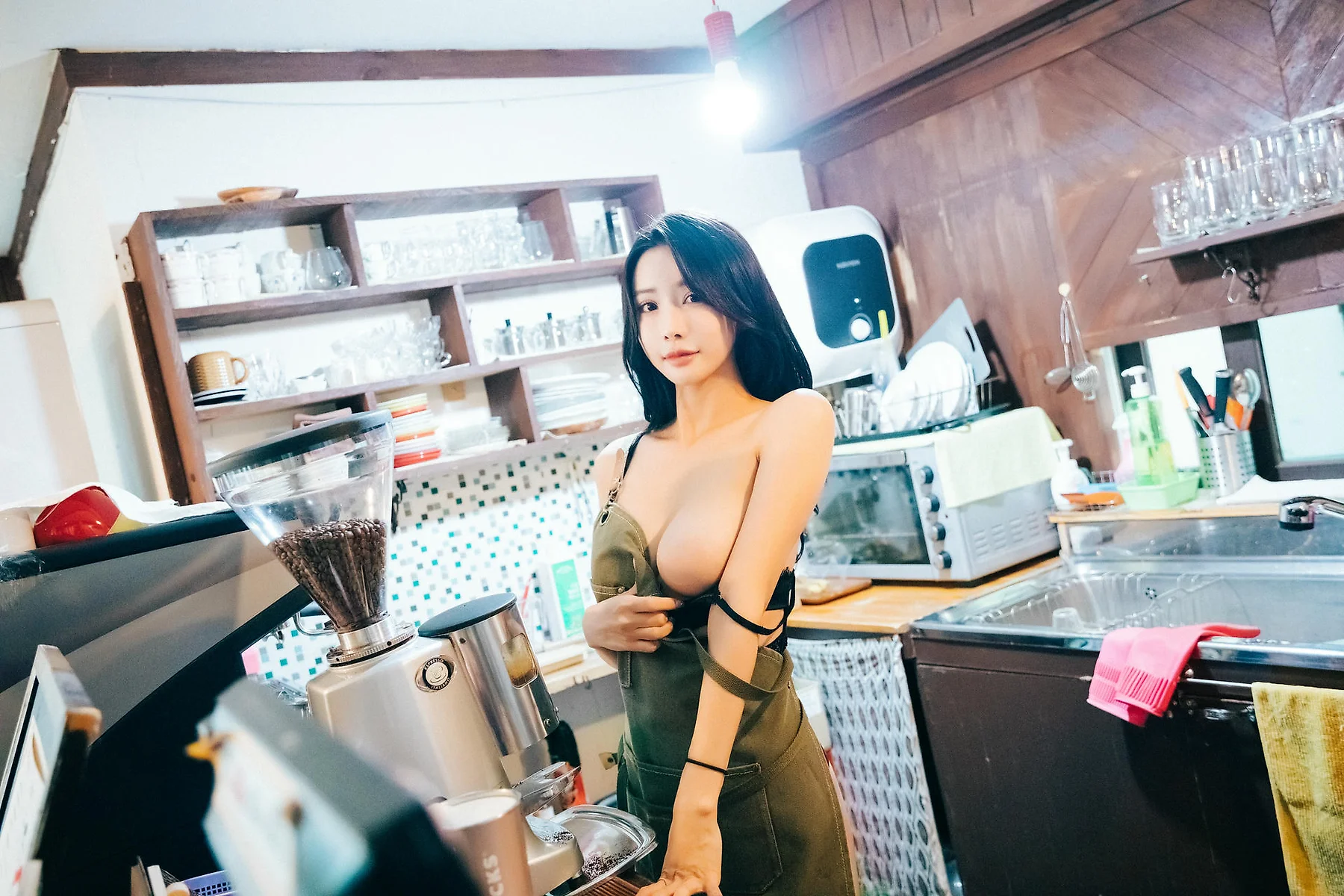 Loozy No.069 Yeonyu美臀黑丝短裙 - 3