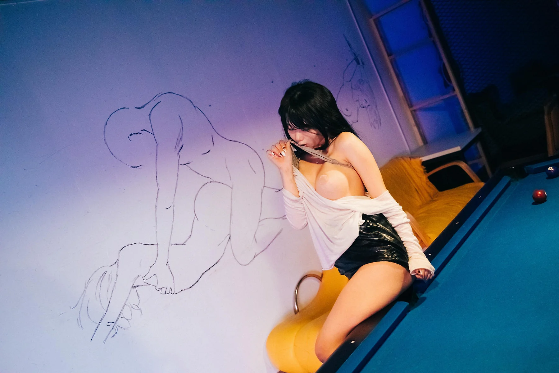 Loozy No.072 Zia车内写真乳贴 - 1