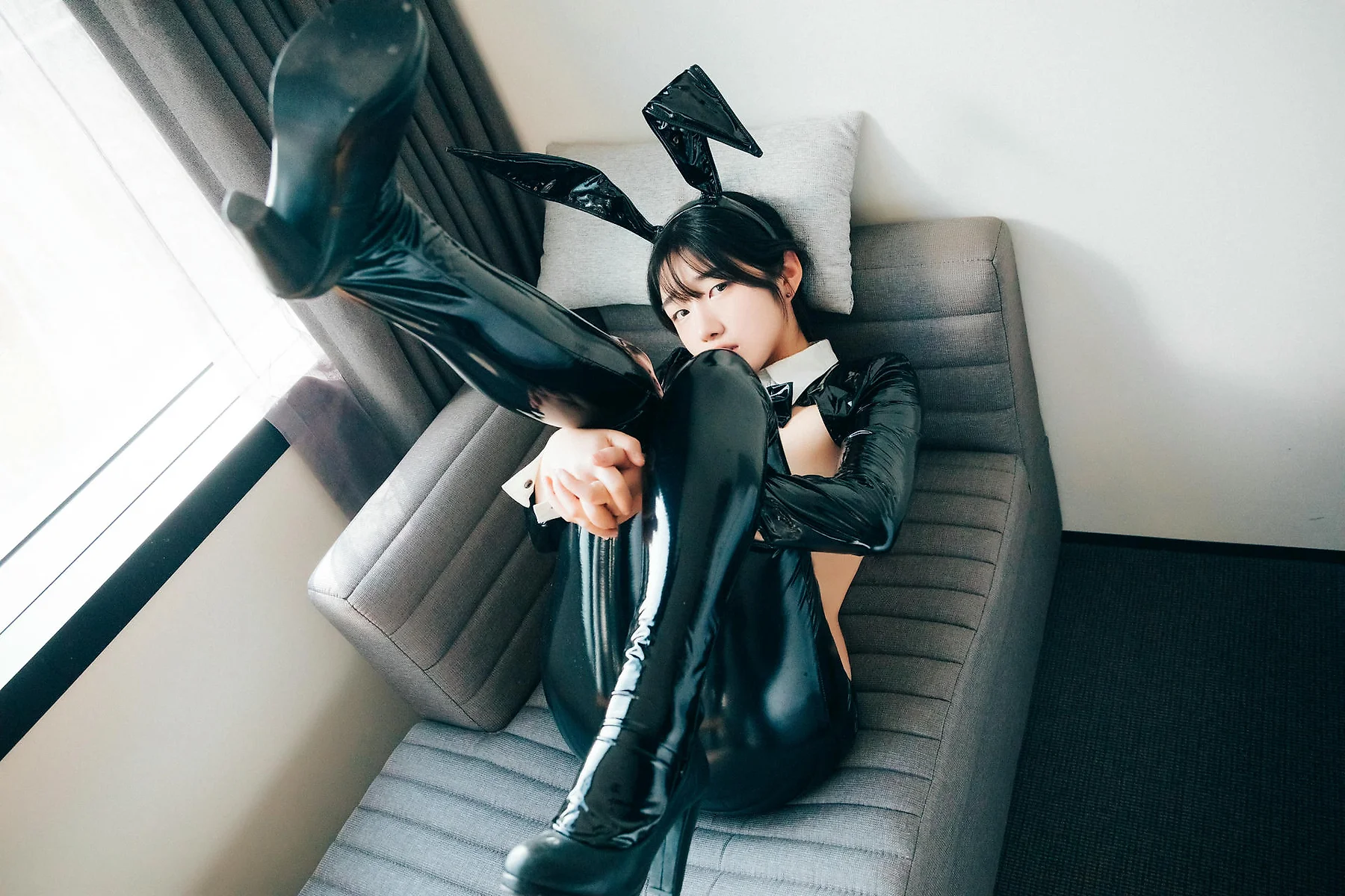 Loozy No.087 Sonson 兔女郎乳贴皮裤套图 - 10