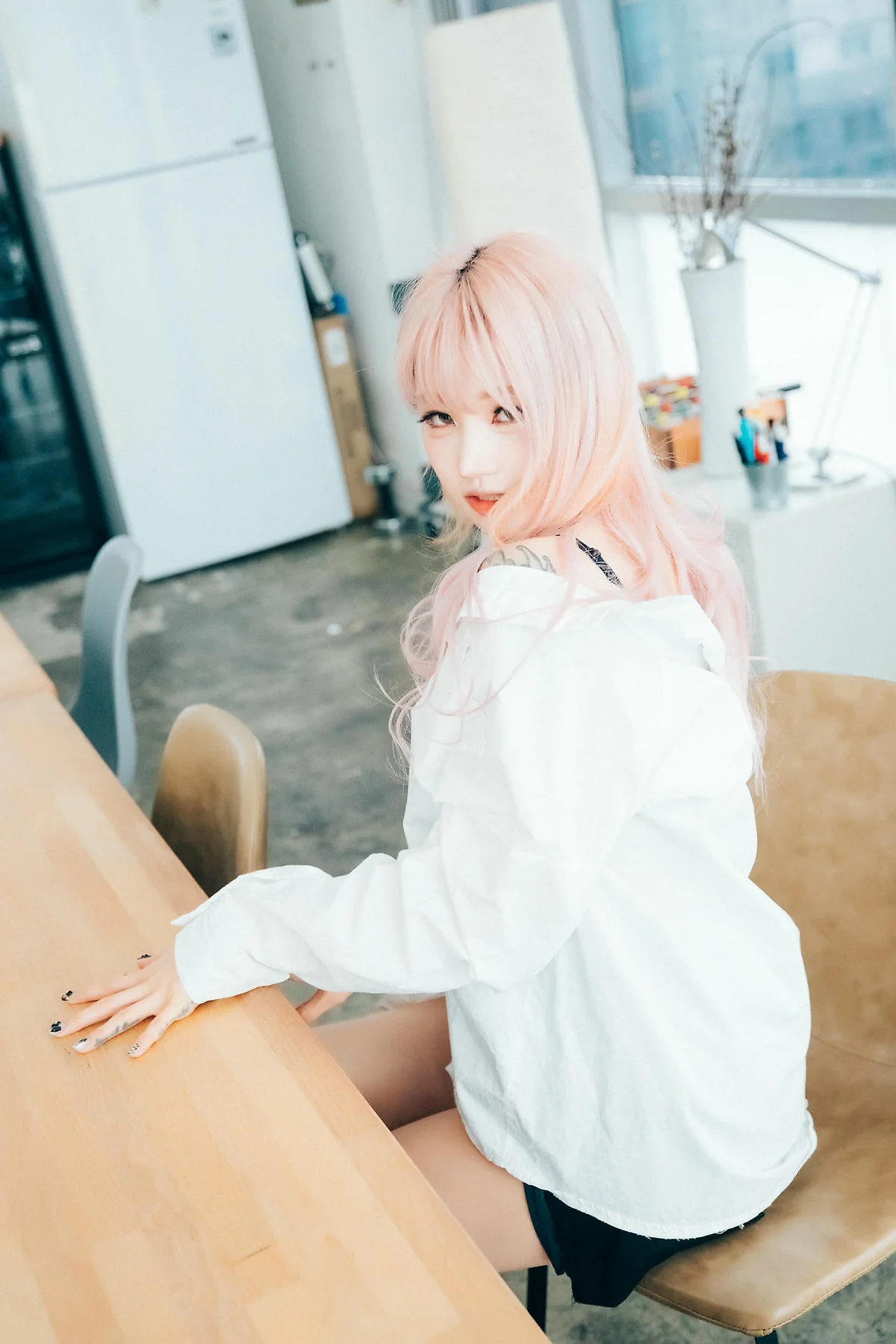 Loozy No.093 Taeri 衬衫纹身少女 - 5