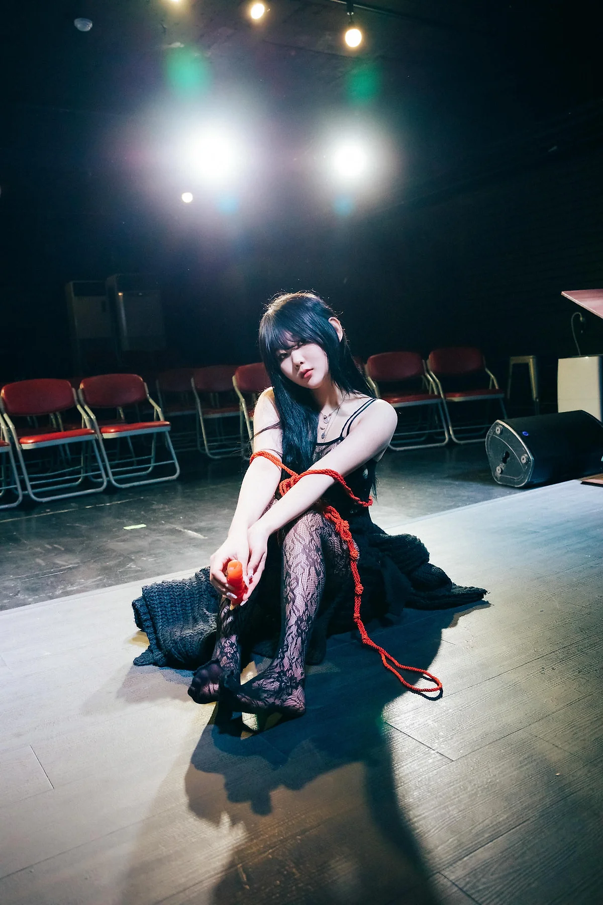 Loozy No.096 Zia黑丝蕾丝吊袜 - 4