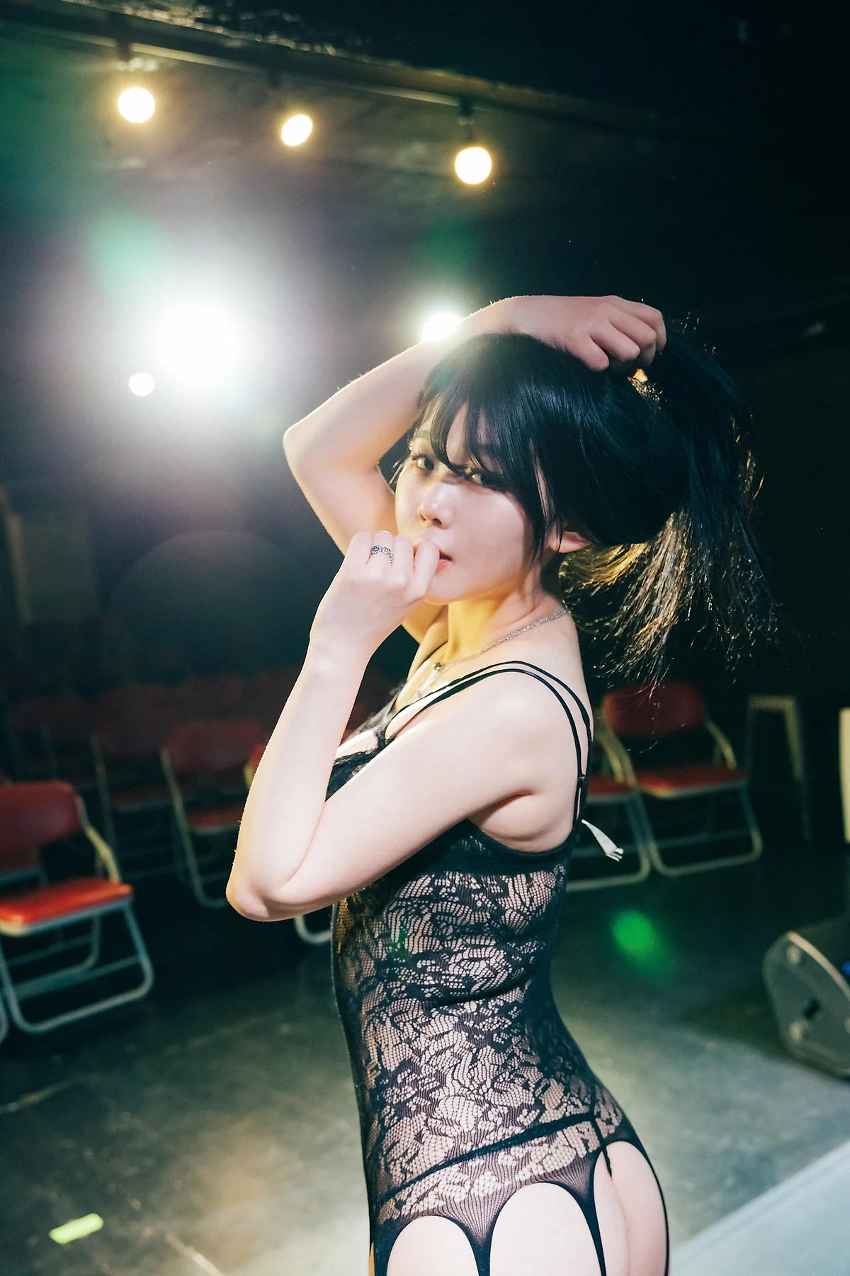 Loozy No.096 Zia黑丝蕾丝吊袜 - 5
