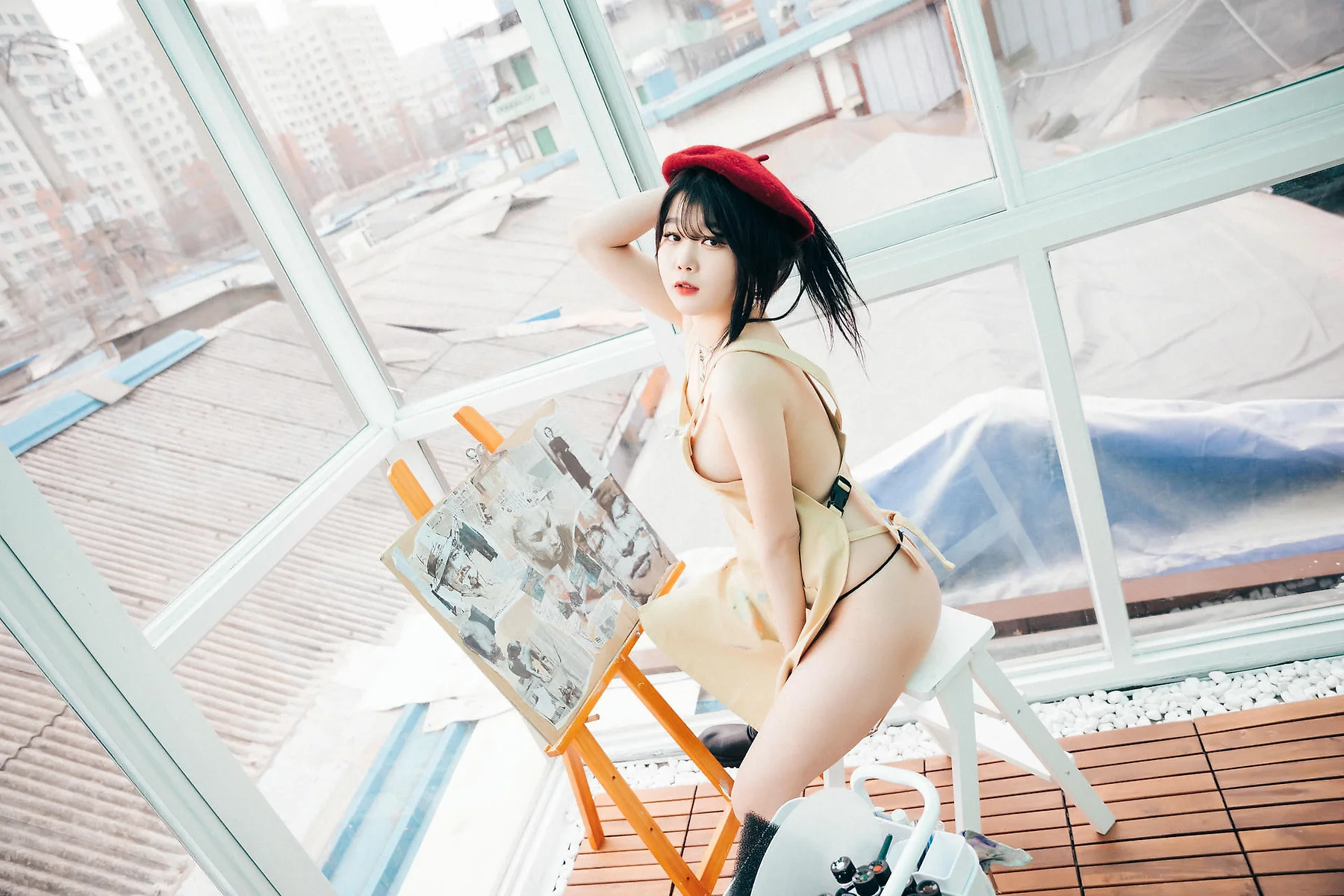 Loozy No.097 Zia画室少女写真 - 3