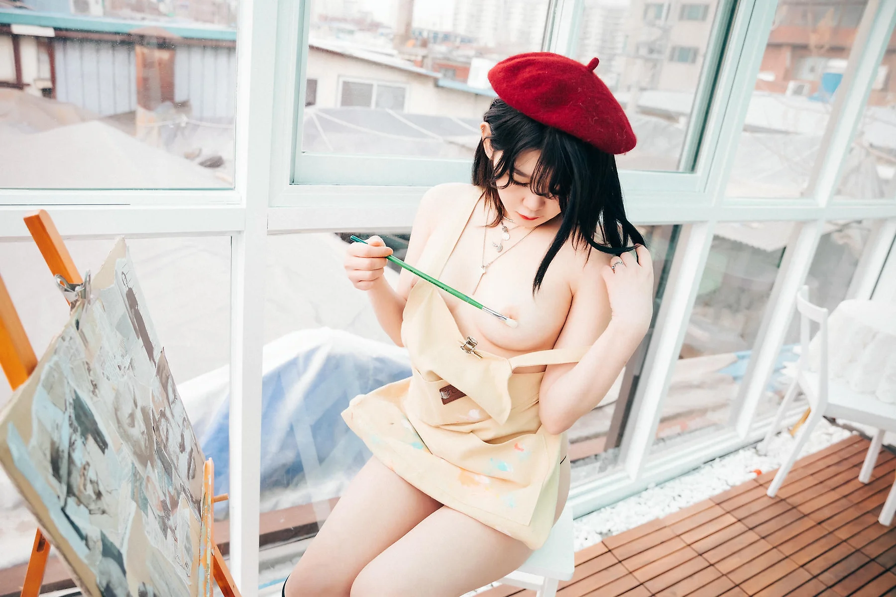 Loozy No.097 Zia画室少女写真 - 6