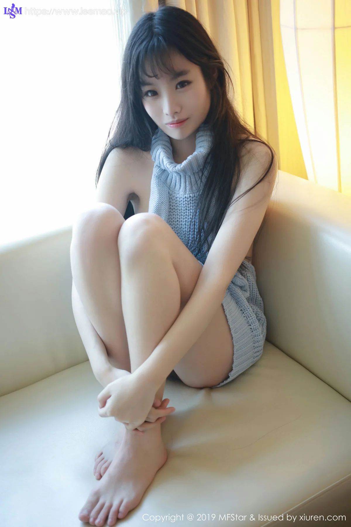 MFStar 模范学院 Vol.189 草莓兔兔 开背毛衣 - 9