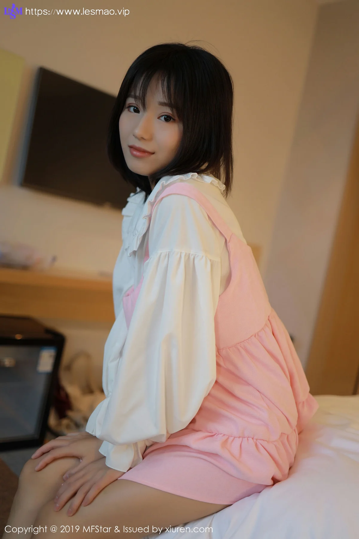 MFStar 模范学院 Vol.203 Baileys香儿 短发美女白衬衫系列 - 2