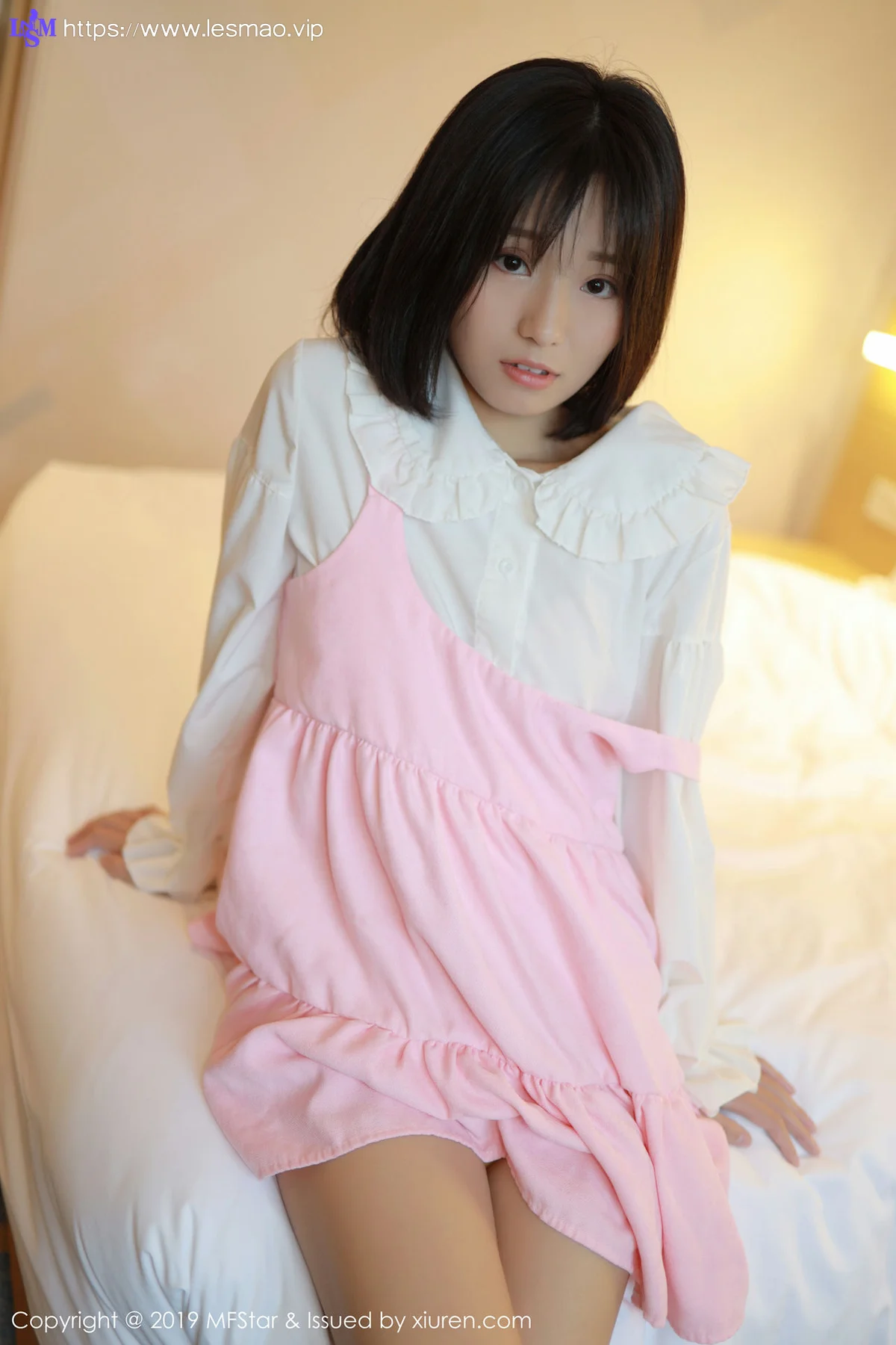 MFStar 模范学院 Vol.203 Baileys香儿 短发美女白衬衫系列 - 5