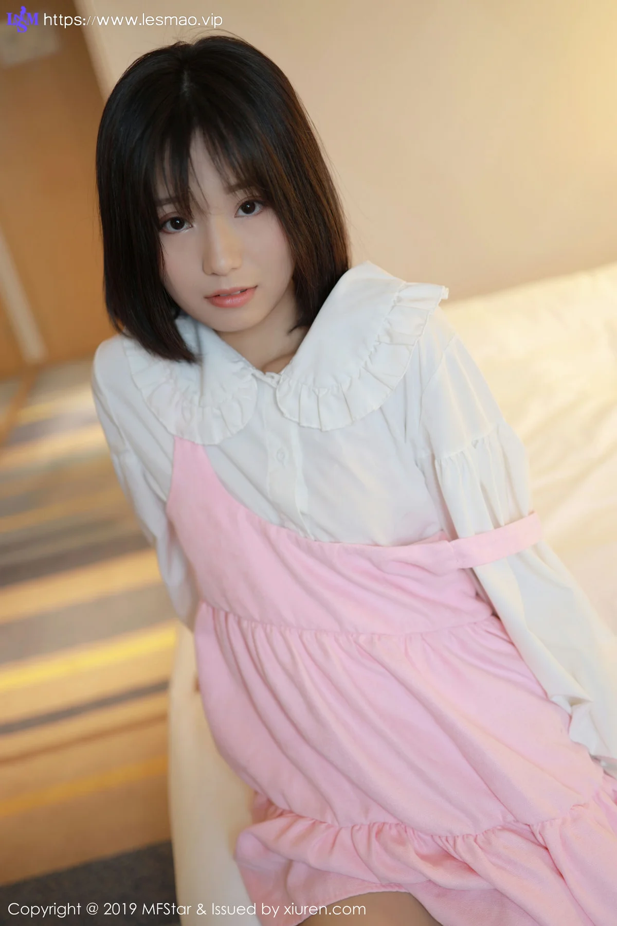 MFStar 模范学院 Vol.203 Baileys香儿 短发美女白衬衫系列 - 6