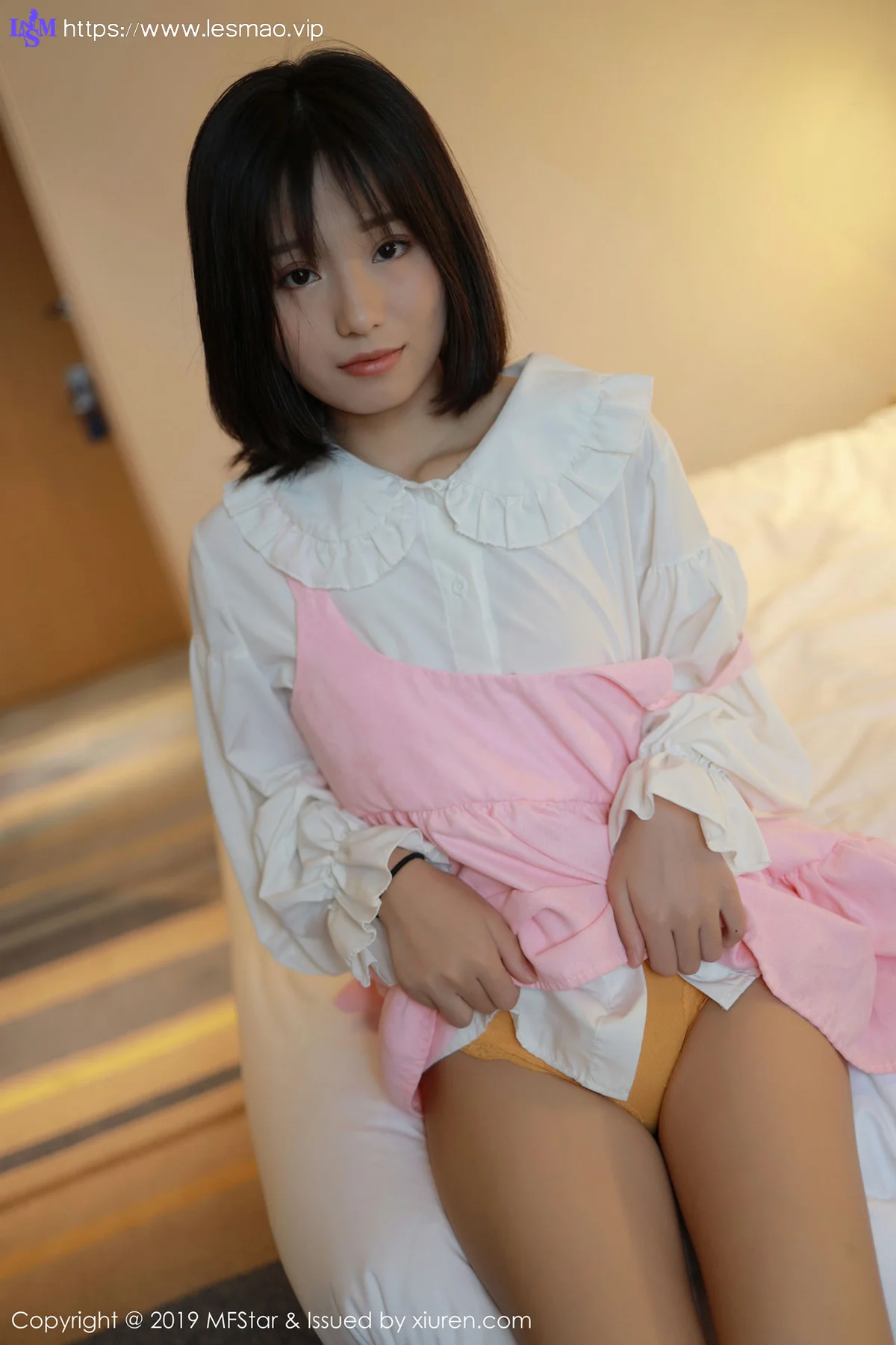MFStar 模范学院 Vol.203 Baileys香儿 短发美女白衬衫系列 - 7