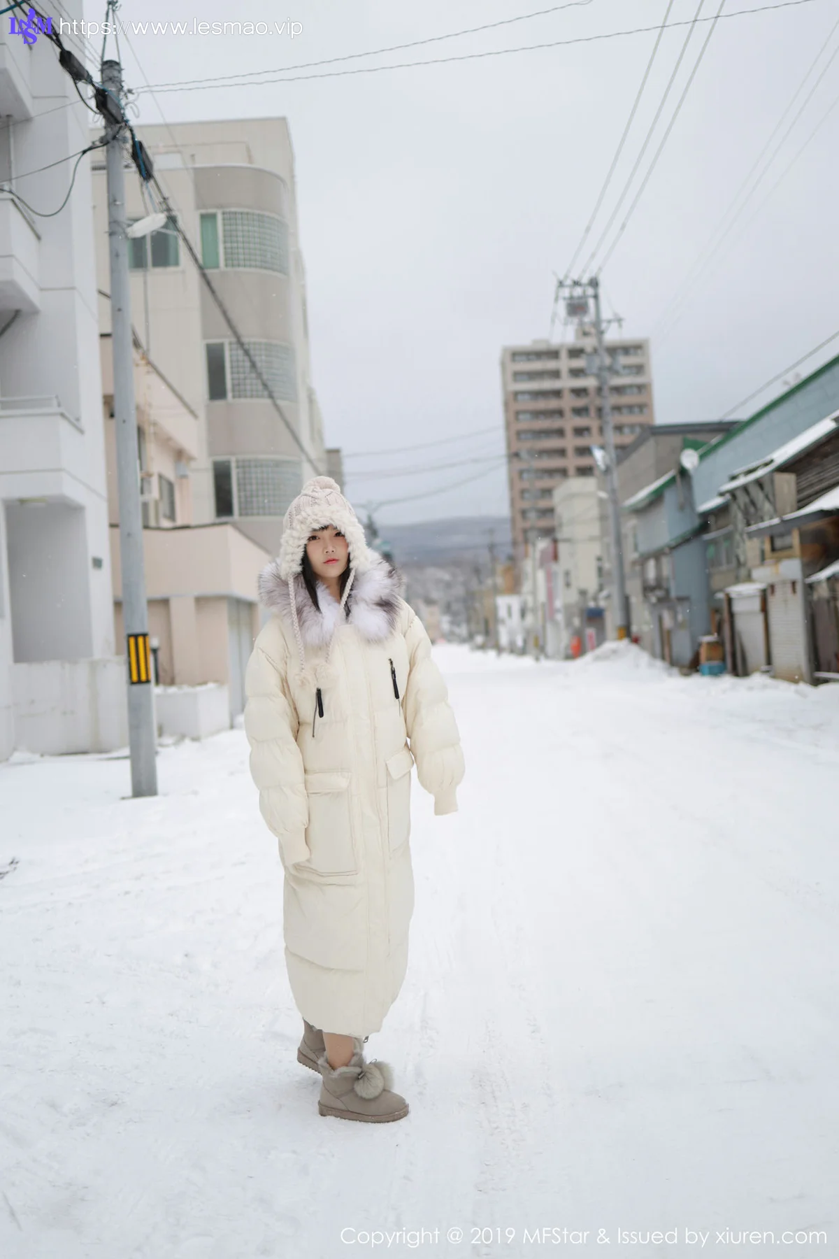 MFStar 模范学院 Vol.246 雪地爆乳制服 徐微微mia 北海道旅拍... - 4