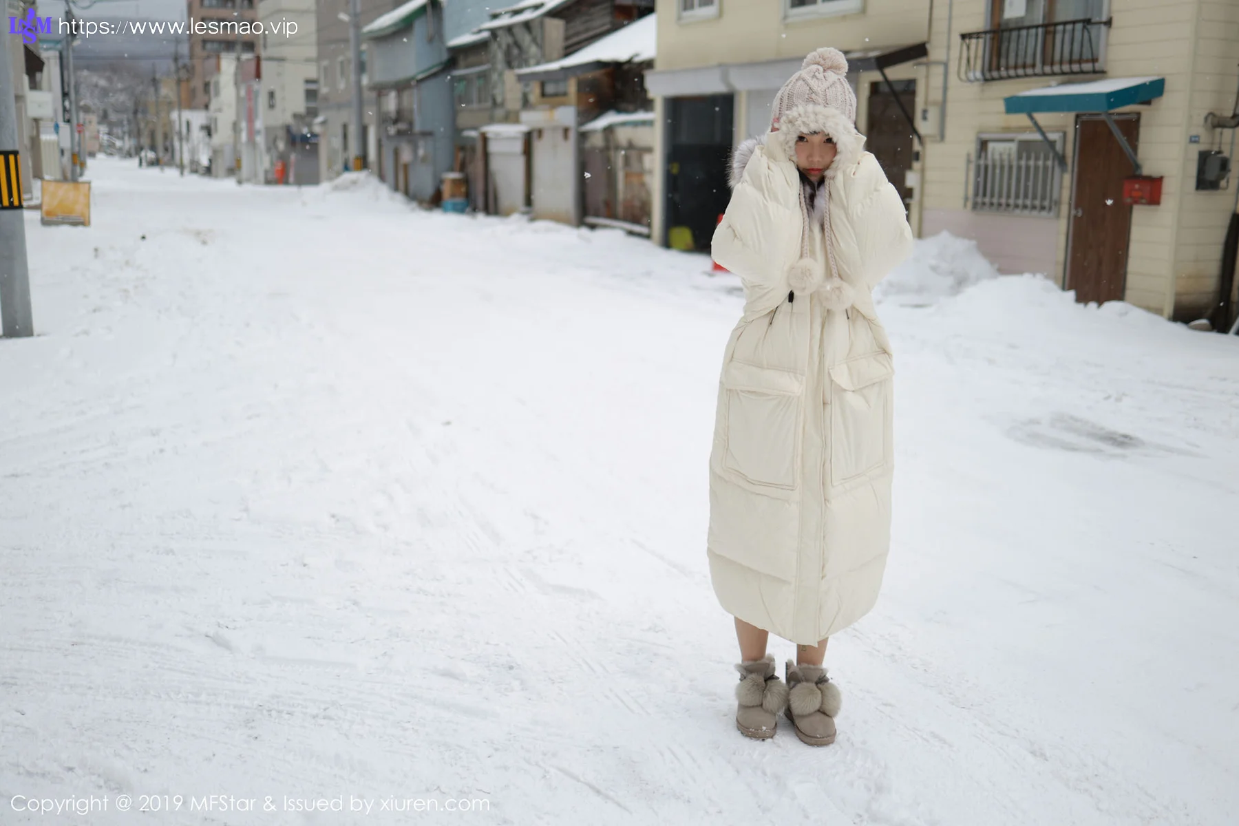 MFStar 模范学院 Vol.246 雪地爆乳制服 徐微微mia 北海道旅拍... - 5
